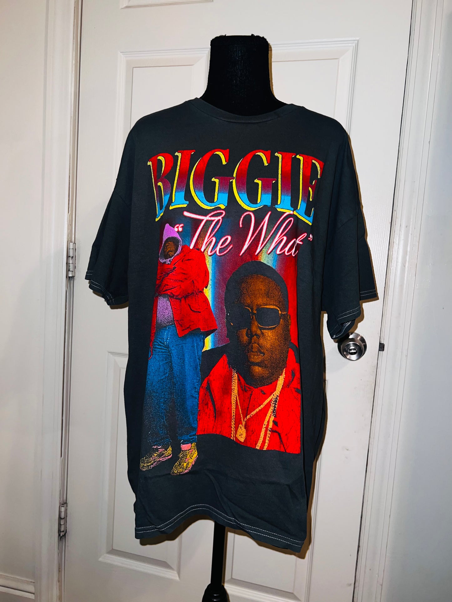 Biggie Smalls Oversized Distressed Tee
