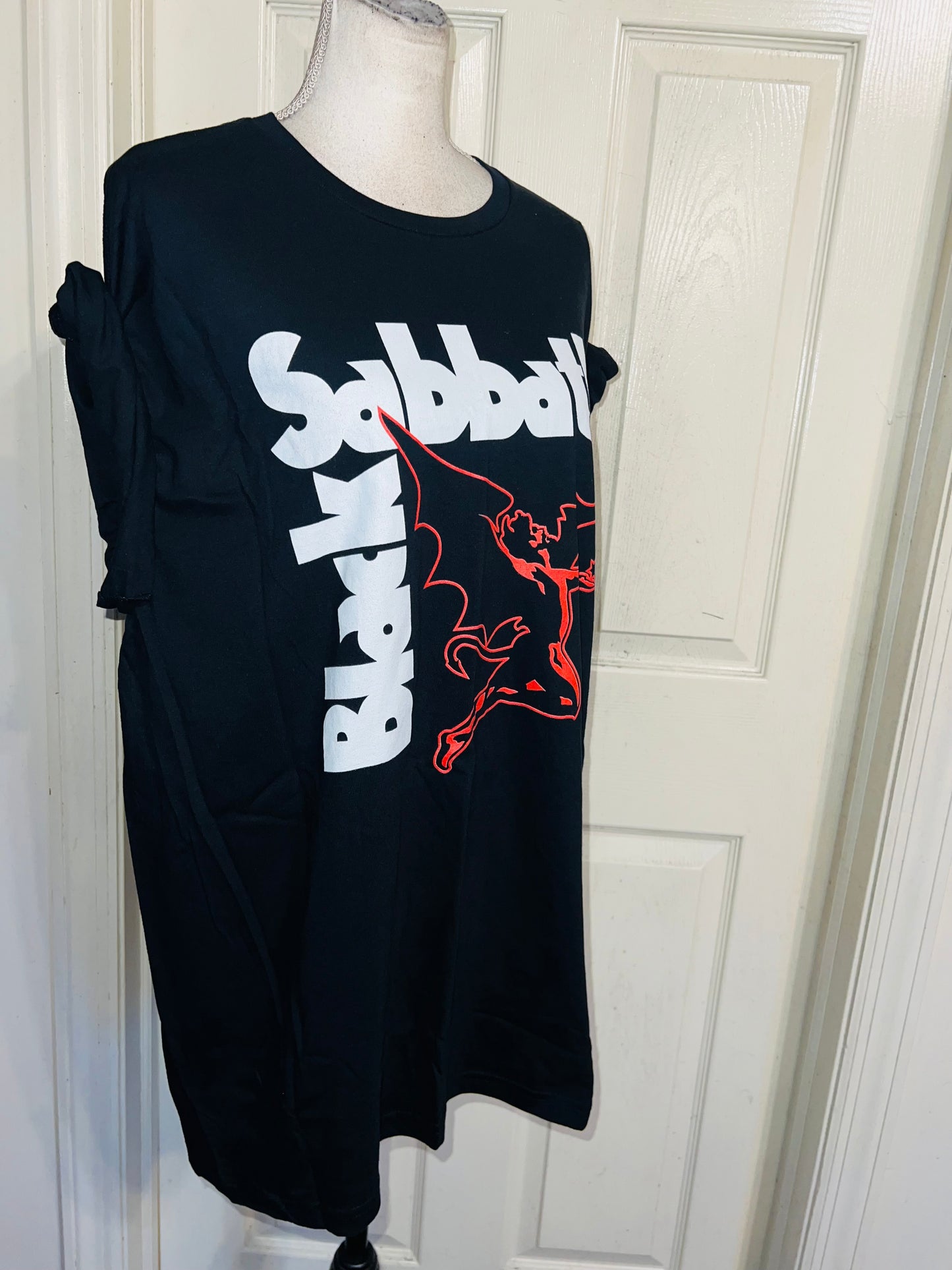 Black Sabbath Oversized Distressed Tee