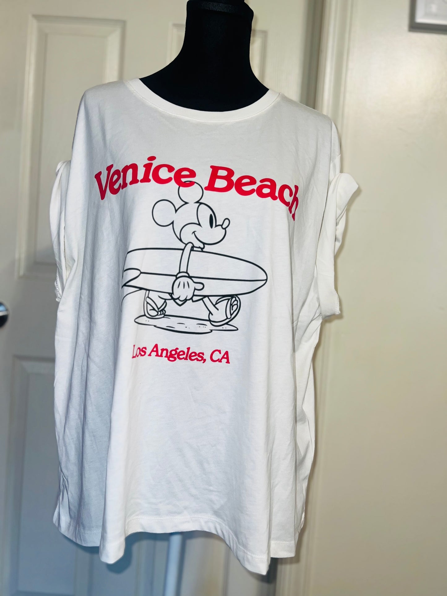 Mickey Mouse Oversized Distressed Tee