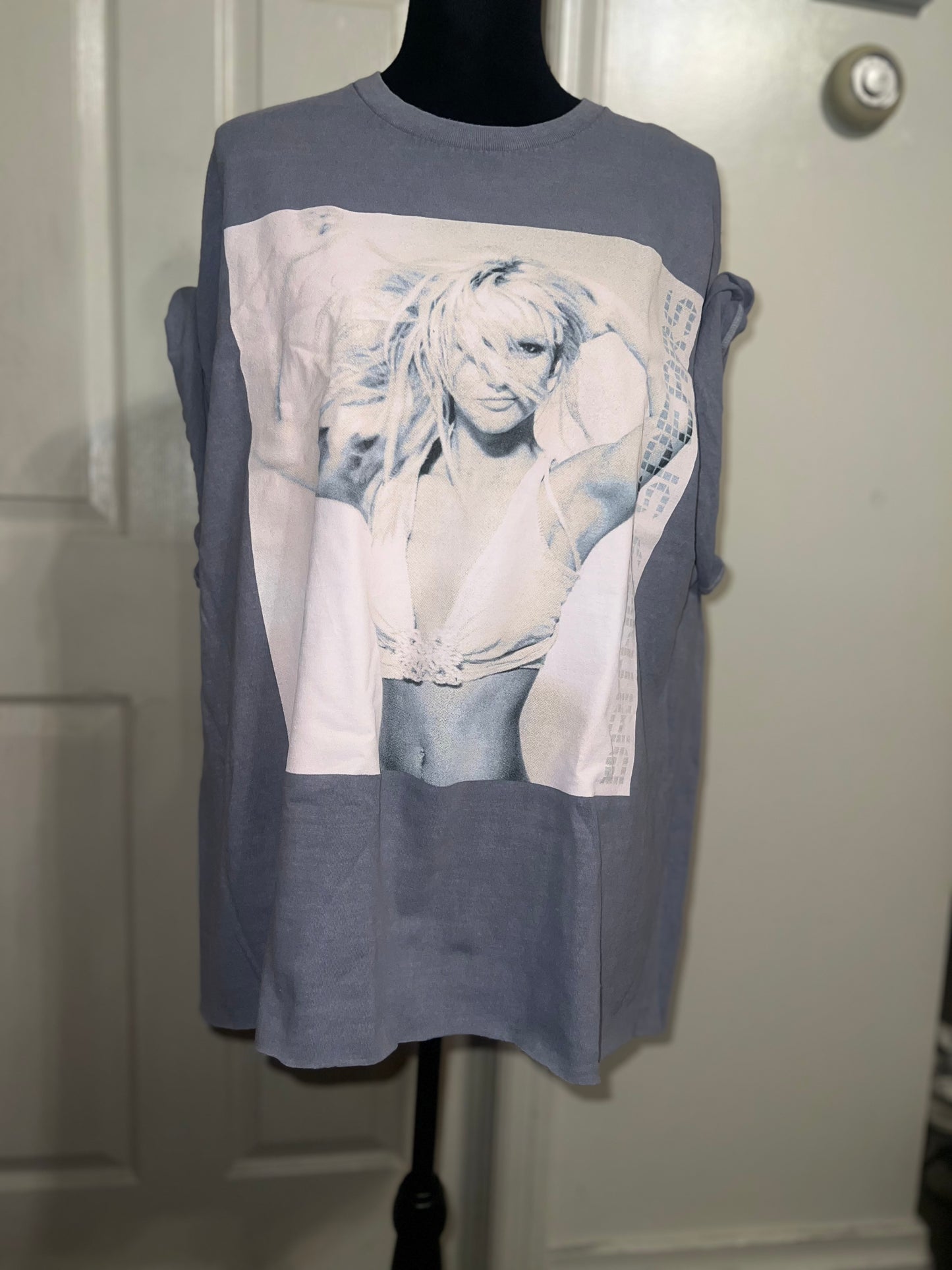 Britney Spears Oversized Distressed Tee