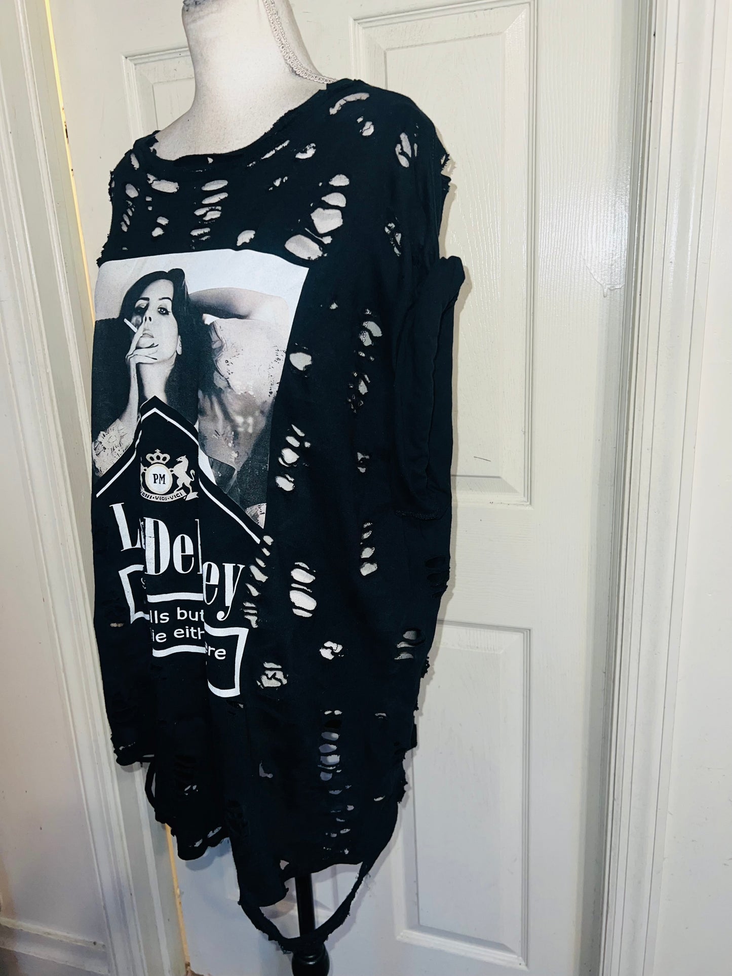 Lana Del Rey Born to Die Oversized Distressed Tee