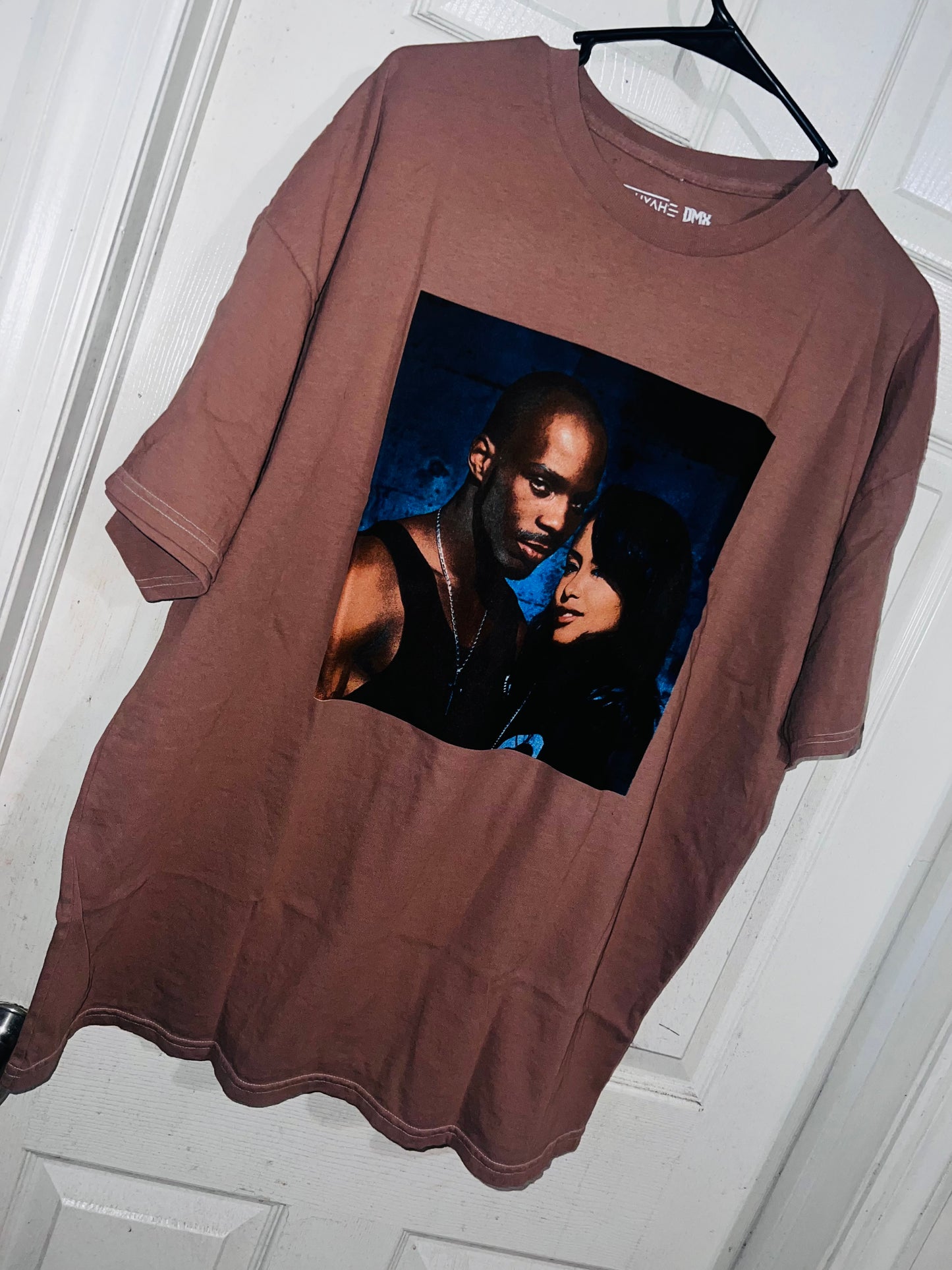 Aaliyah and DMX Oversized Distressed Tee