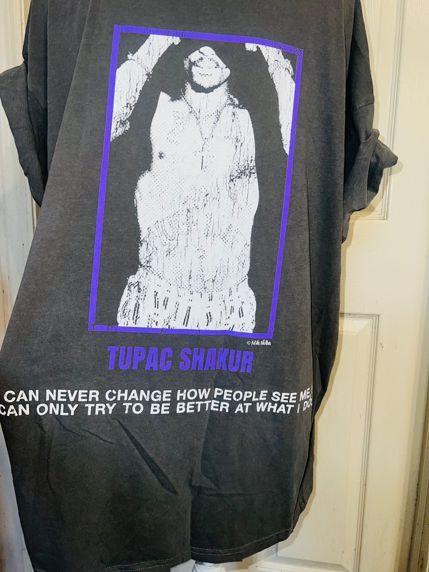 Tupac Shakur Double Sided Oversized Distressed Tee