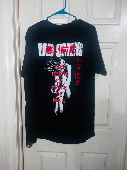 Bad Omens Oversized Distressed Tee