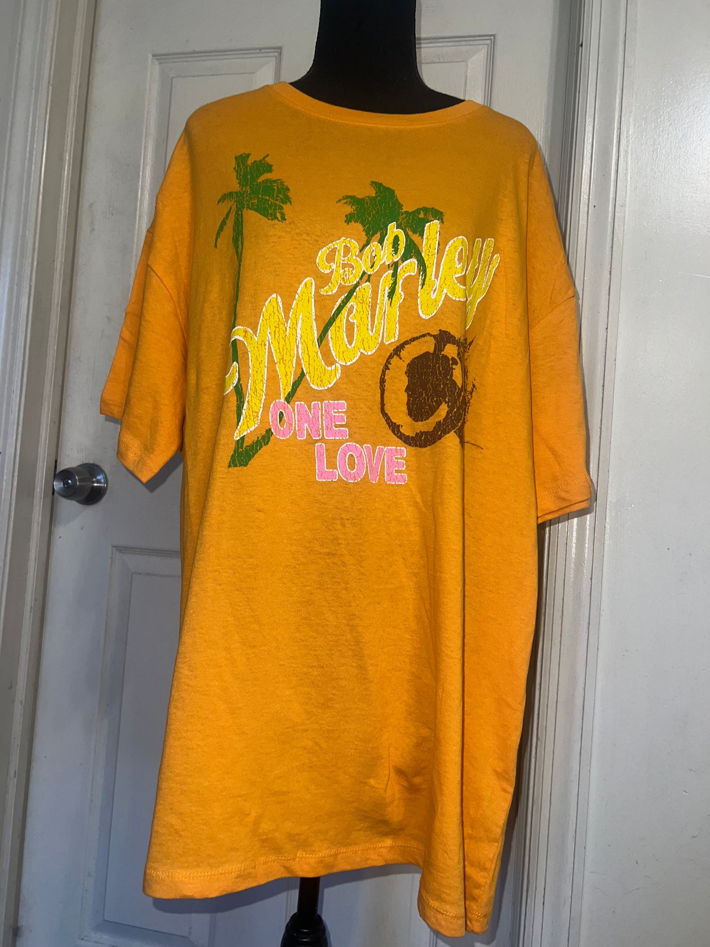 Bob Marley Oversized Distressed Tee