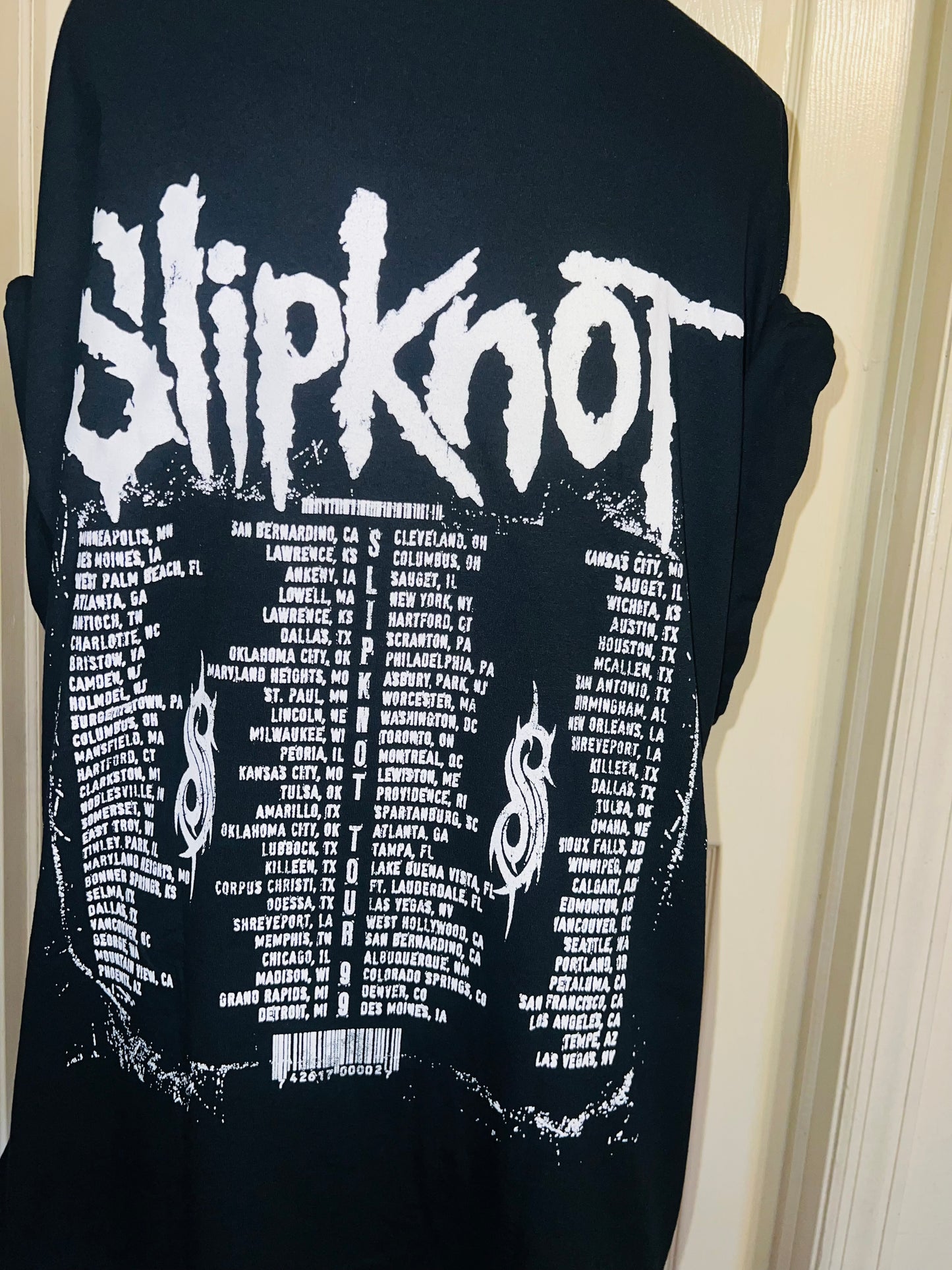 Slipknot Double Sided Oversized Distressed Tee