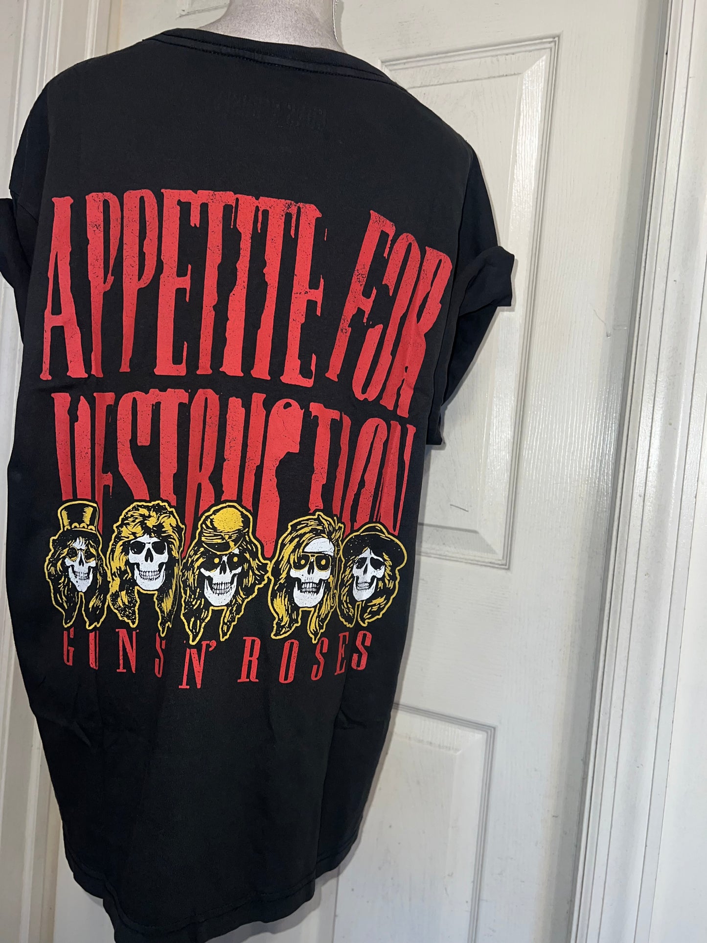 Guns n’ Roses Double Sided Oversized Distressed Tee