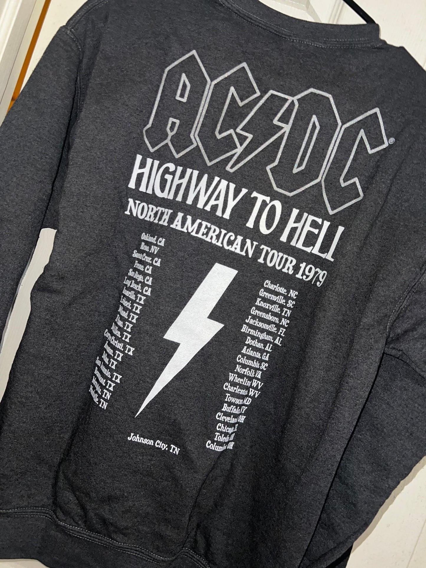 AC/DC Double Sided Oversized Sweatshirt