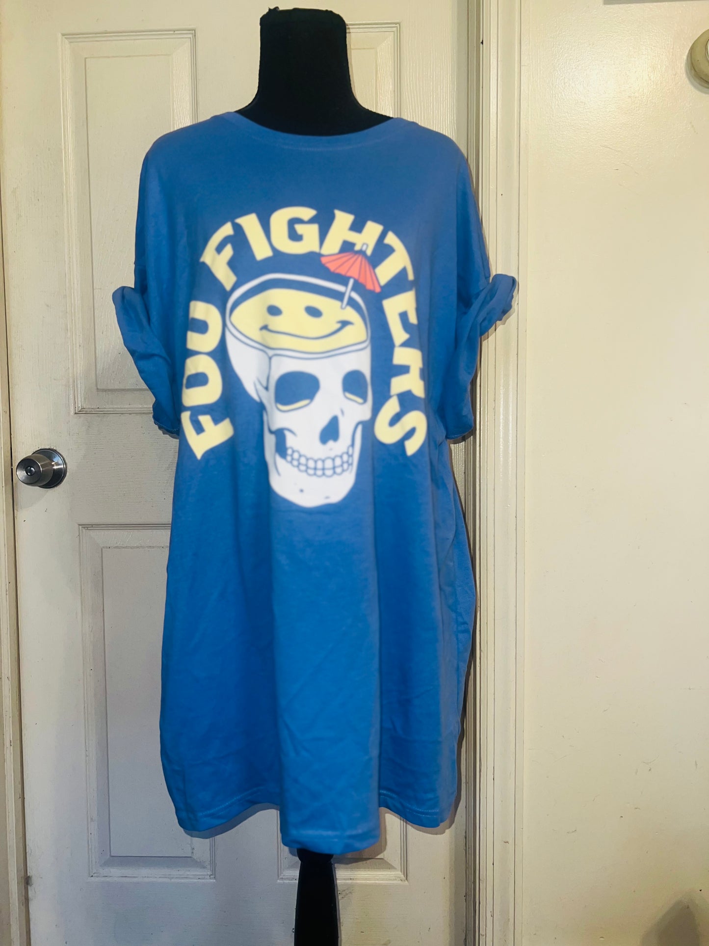 Foo Fighters Oversized Distressed Tee