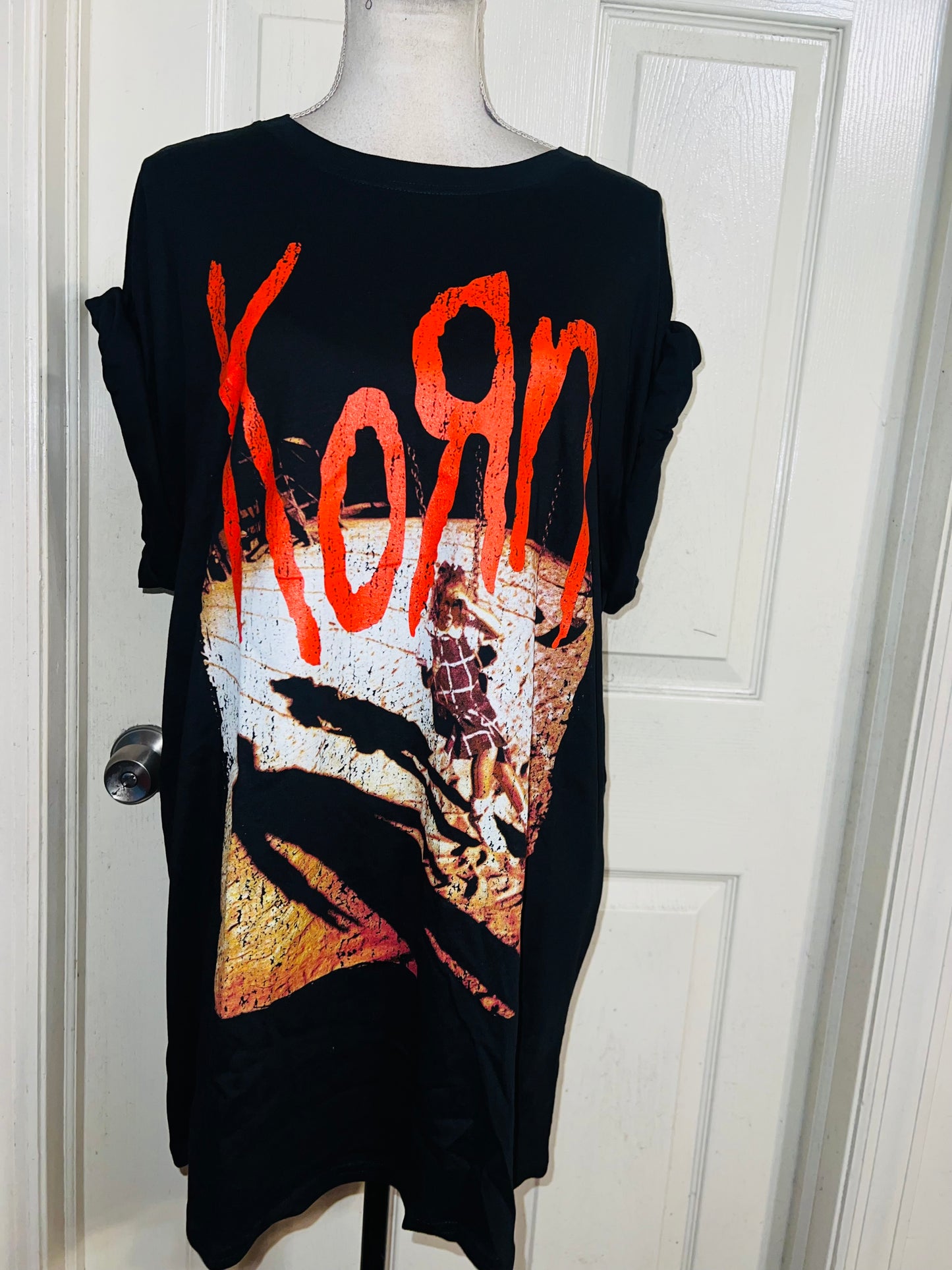 Korn Oversized Distressed Tee