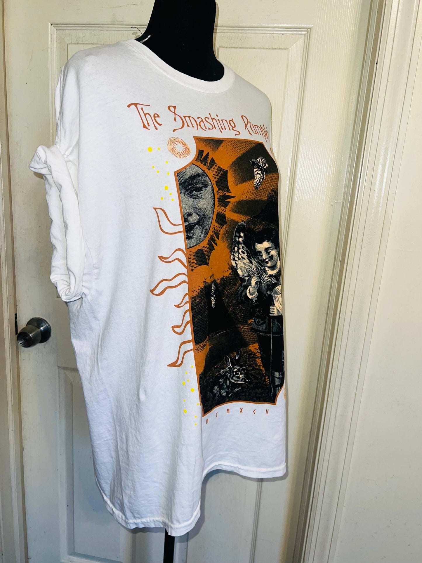 The Smashing Pumpkins Double Sided Oversized Distressed Tee