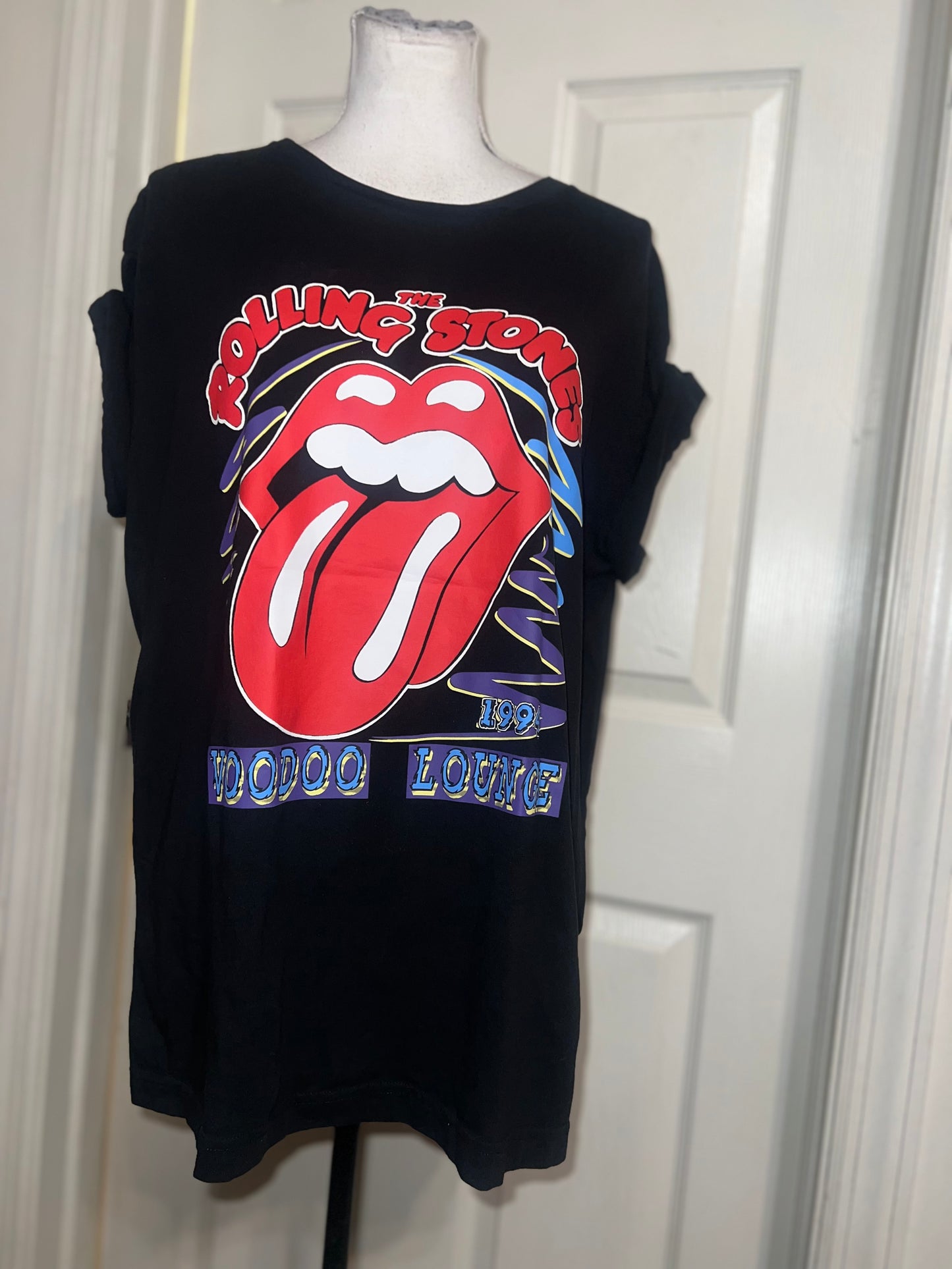 The Rolling Stones Double Sided Oversized Distressed Tee
