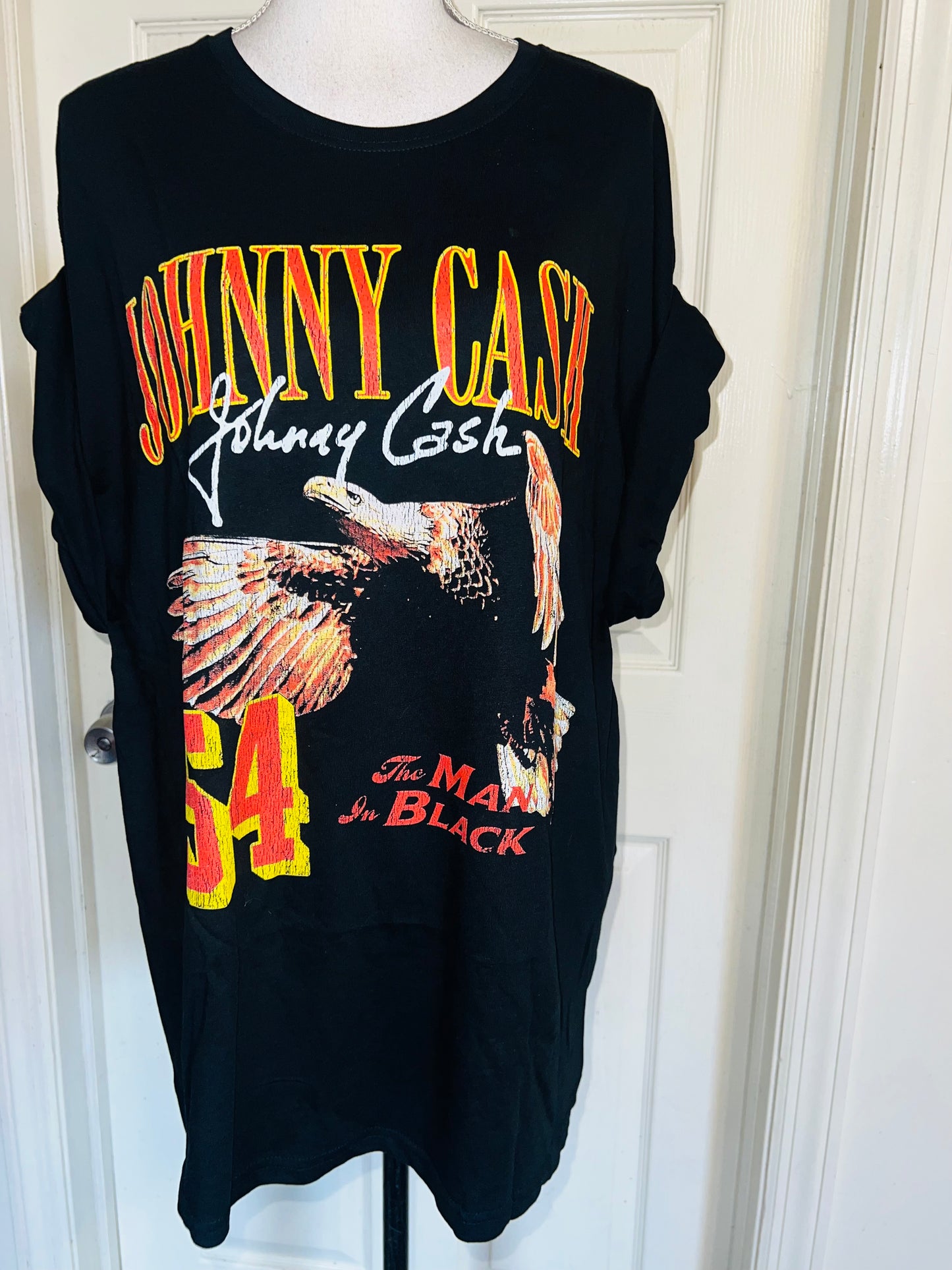 Johnny Cash Double Sided Oversized Distressed Tee