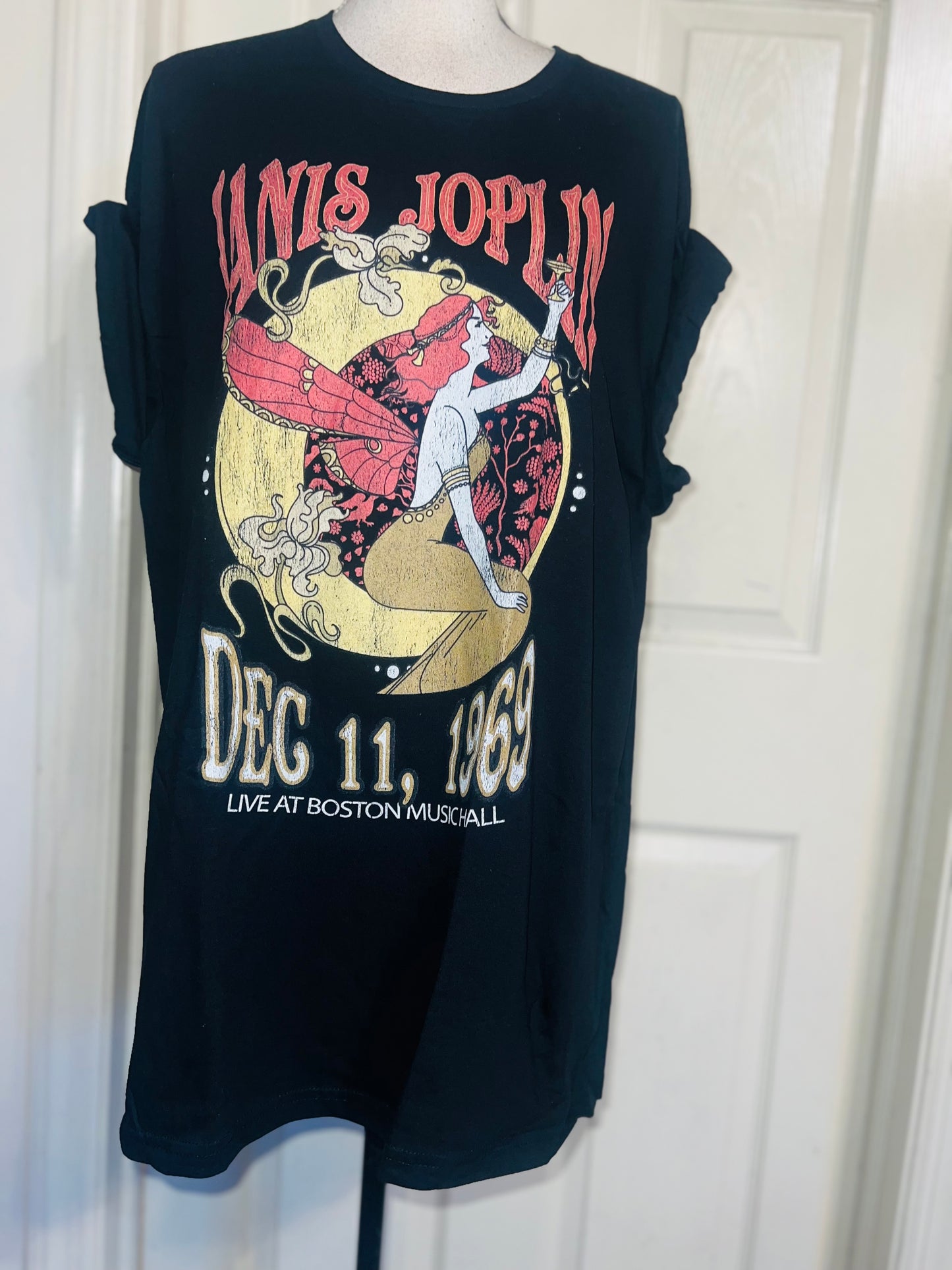 Janis Joplin Oversized Distressed Tee