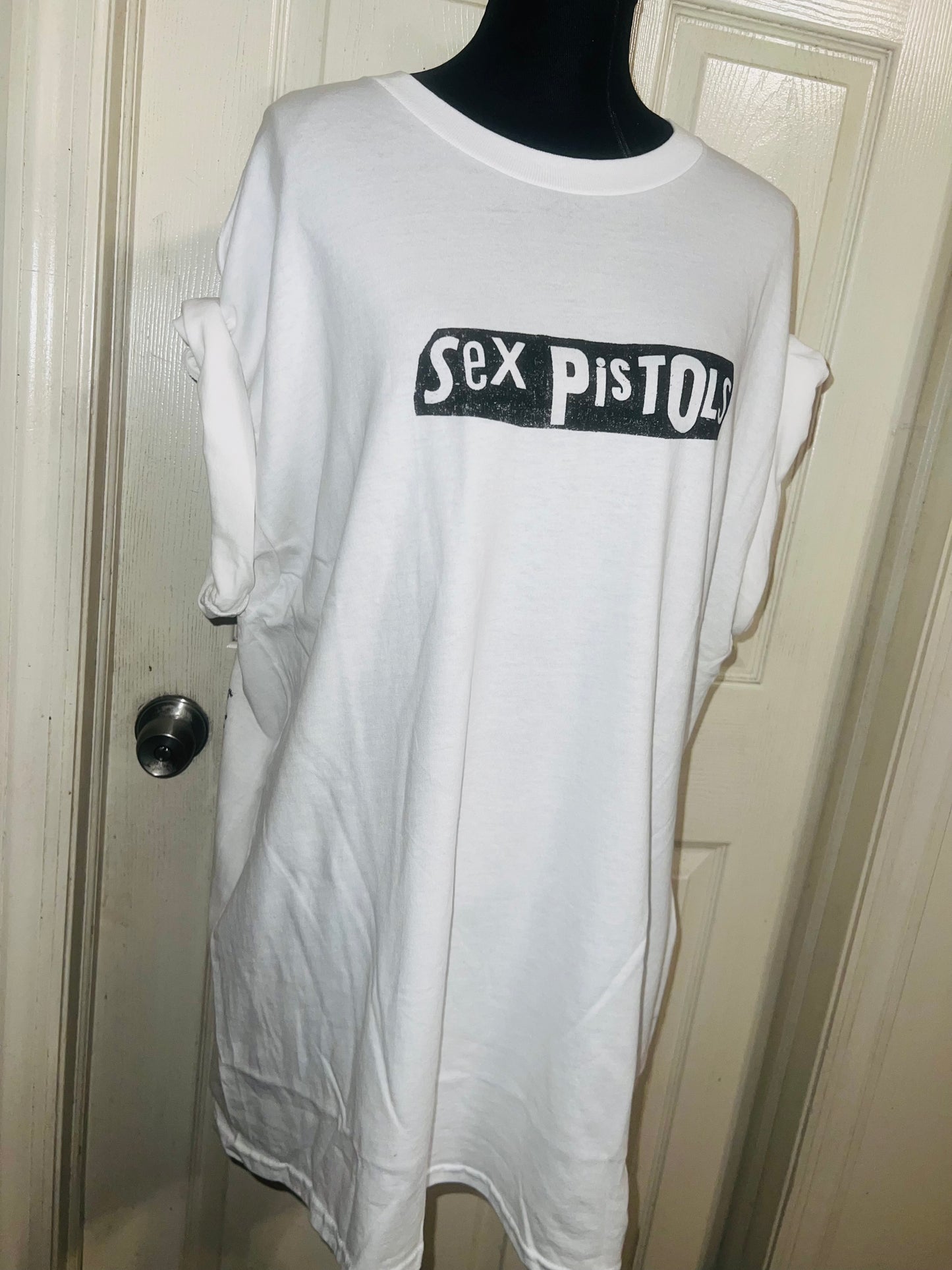 The Sex Pistols Double Sided Oversized Distressed Tee