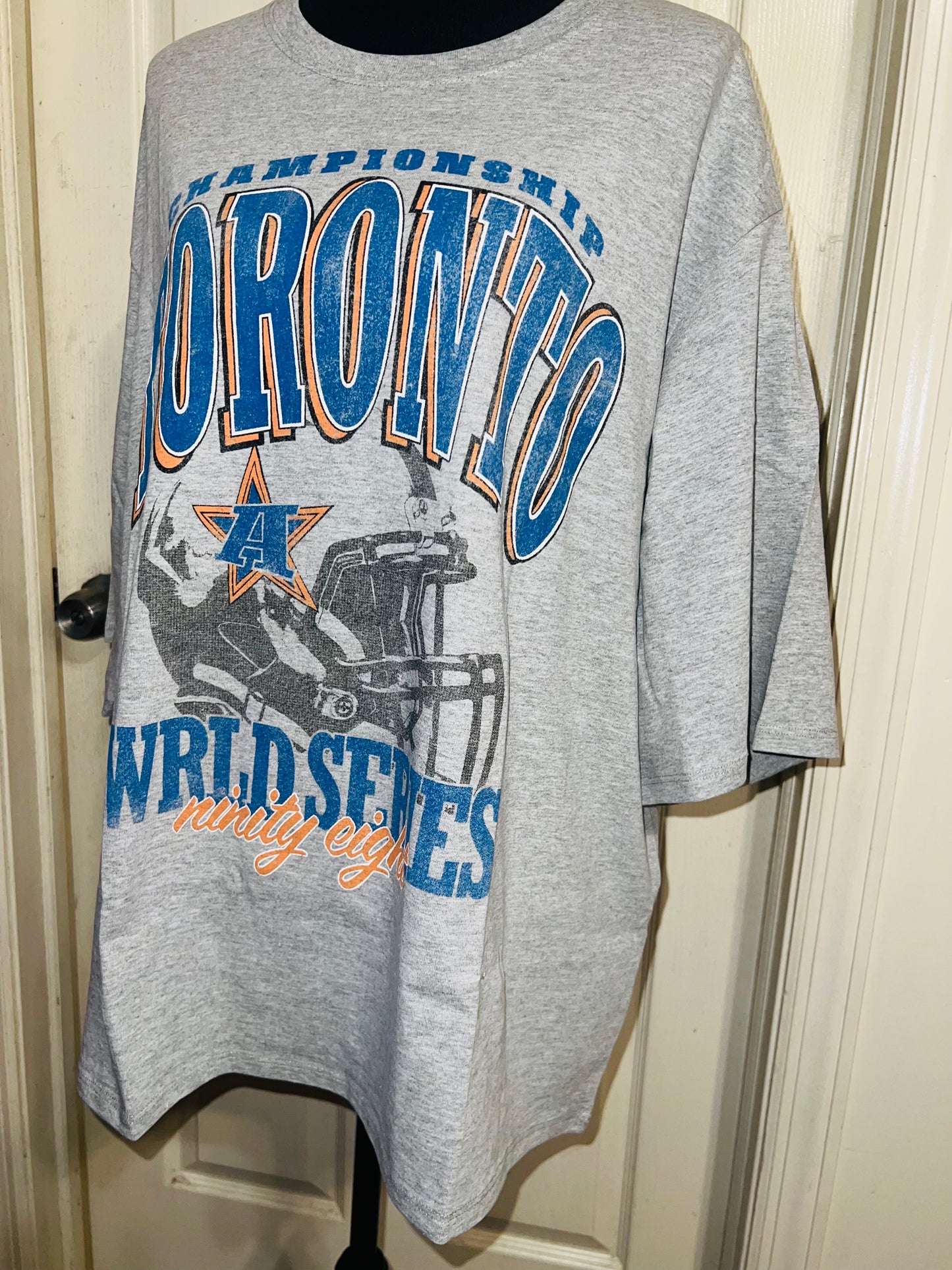 Toronto Sports Graphic Oversized Distressed Tee