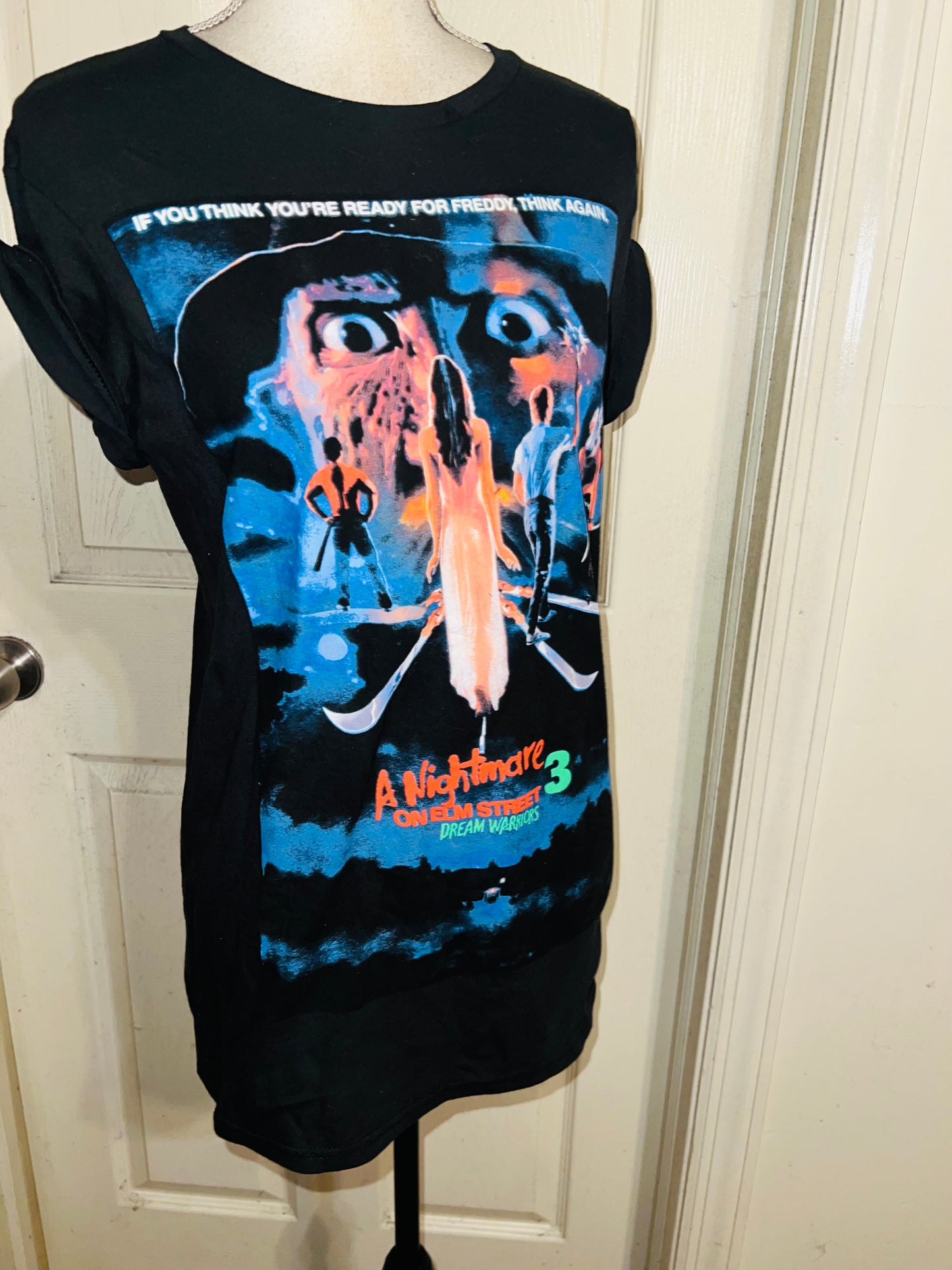 Nightmare On Elm Street Oversized Vintage Distressed Tee