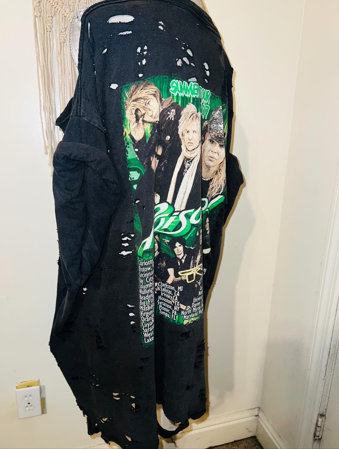 Poison Double Sided Distressed Vintage Tee