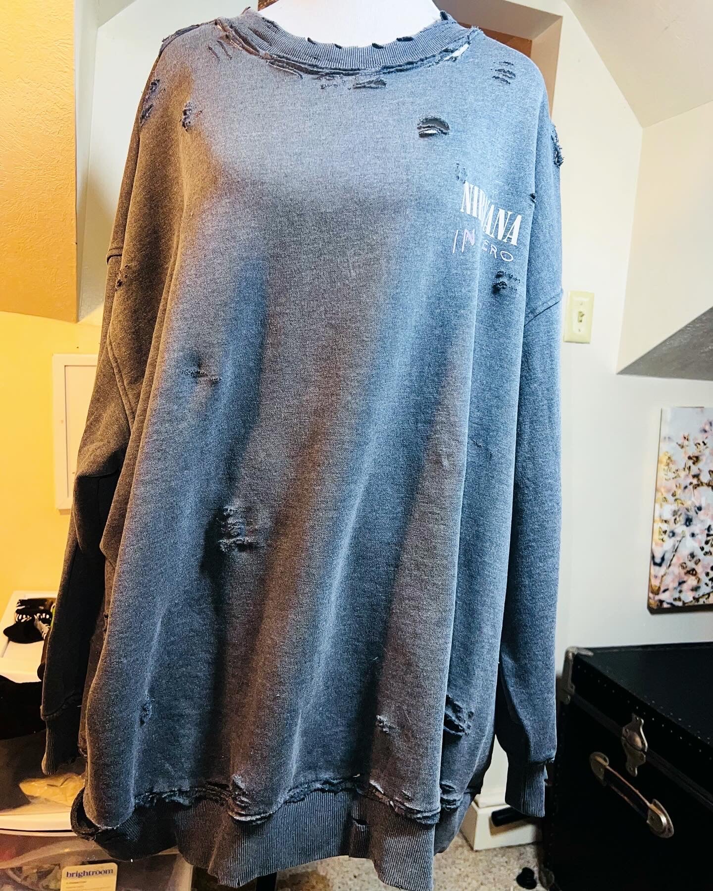 Nirvana Oversized Double Sided Sweatshirt