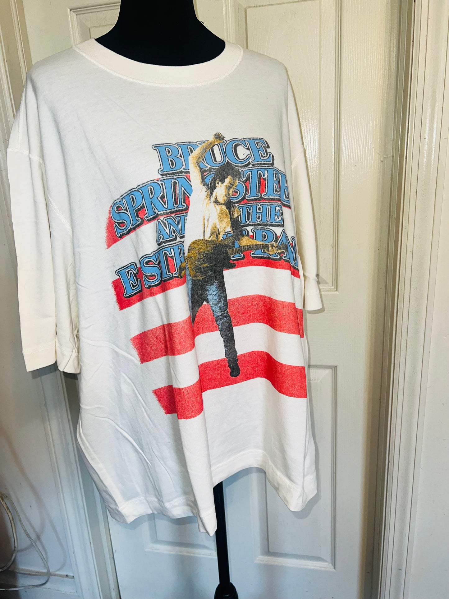 Bruce Springsteen and the Street Band Double Sided Oversized Distressed Tee
