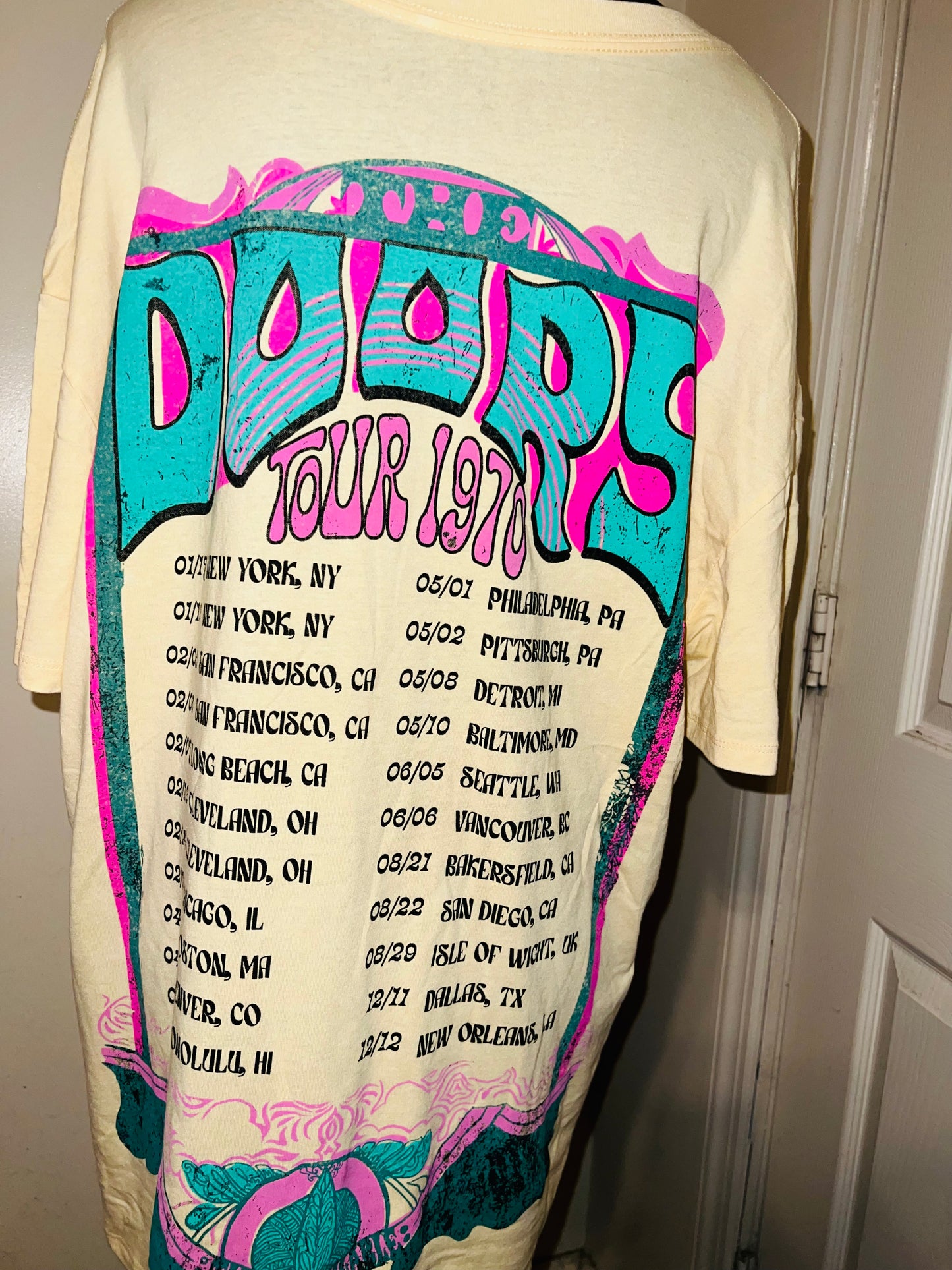 The Doors Double Sided Oversized Distressed Tee