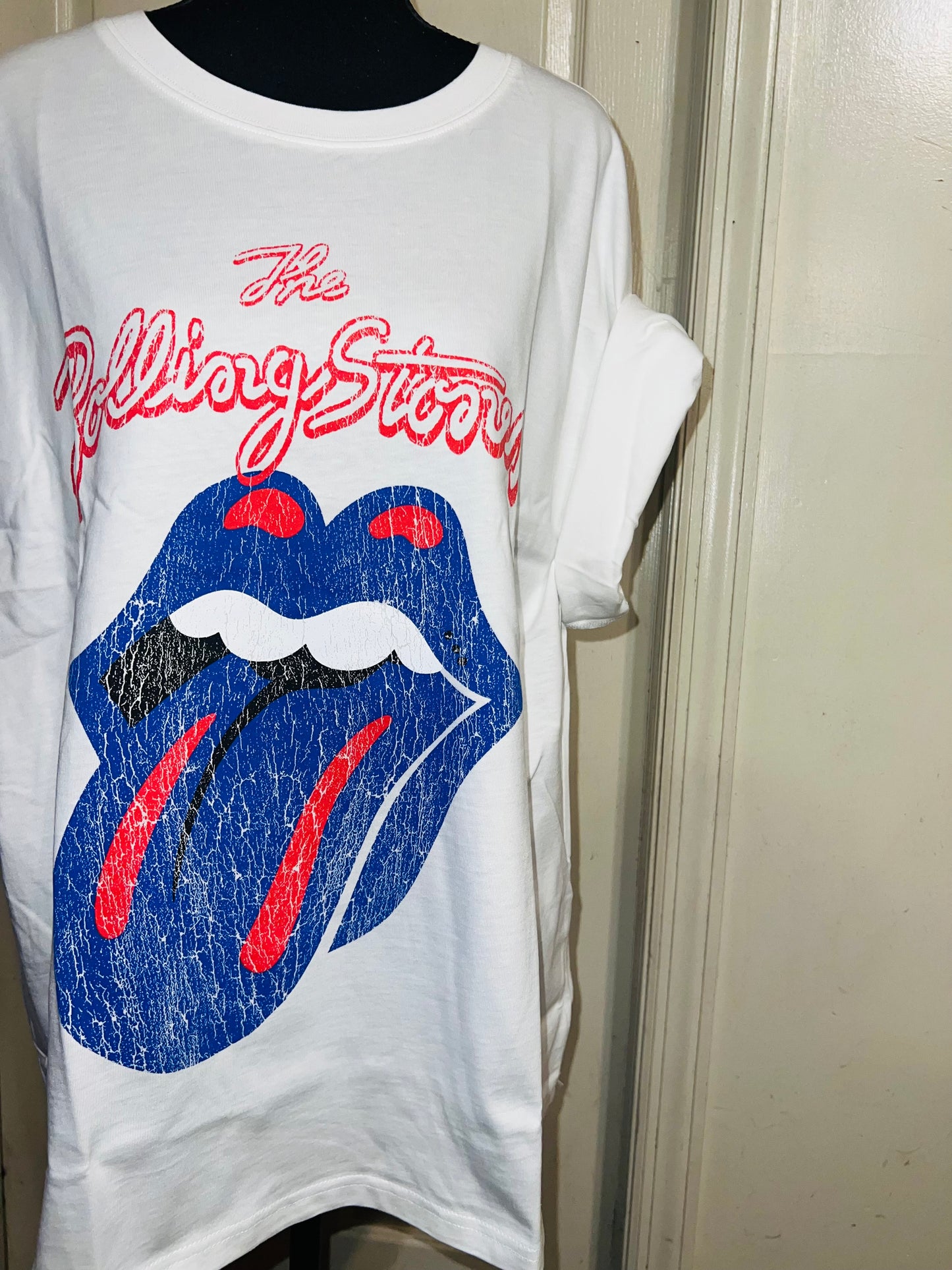 The Rolling Stones Oversized Distressed Tee