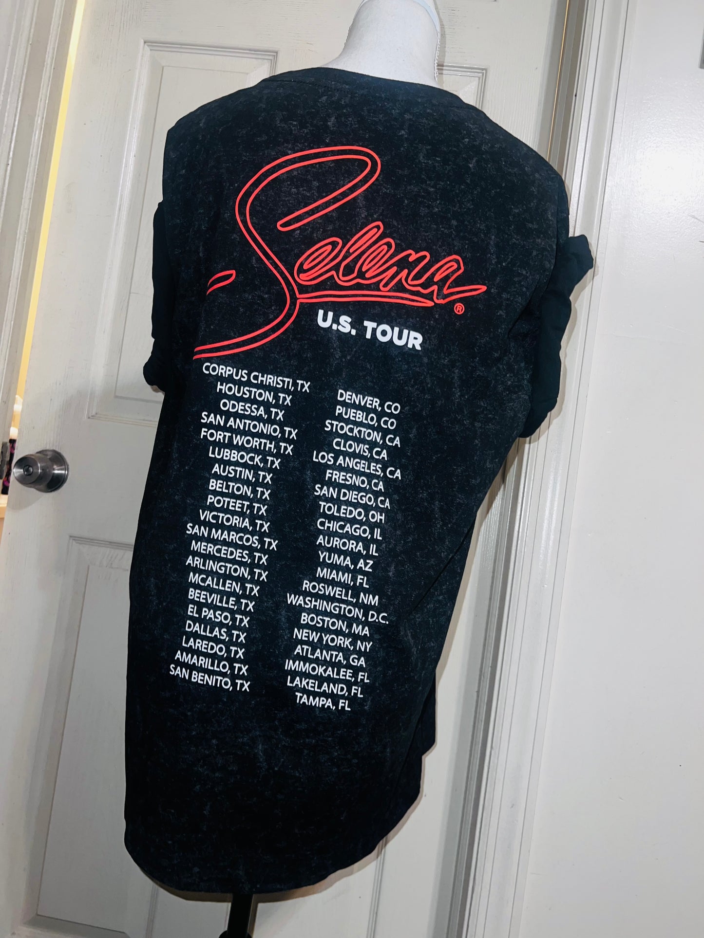 Selena Double Sided Oversized Distressed Tee