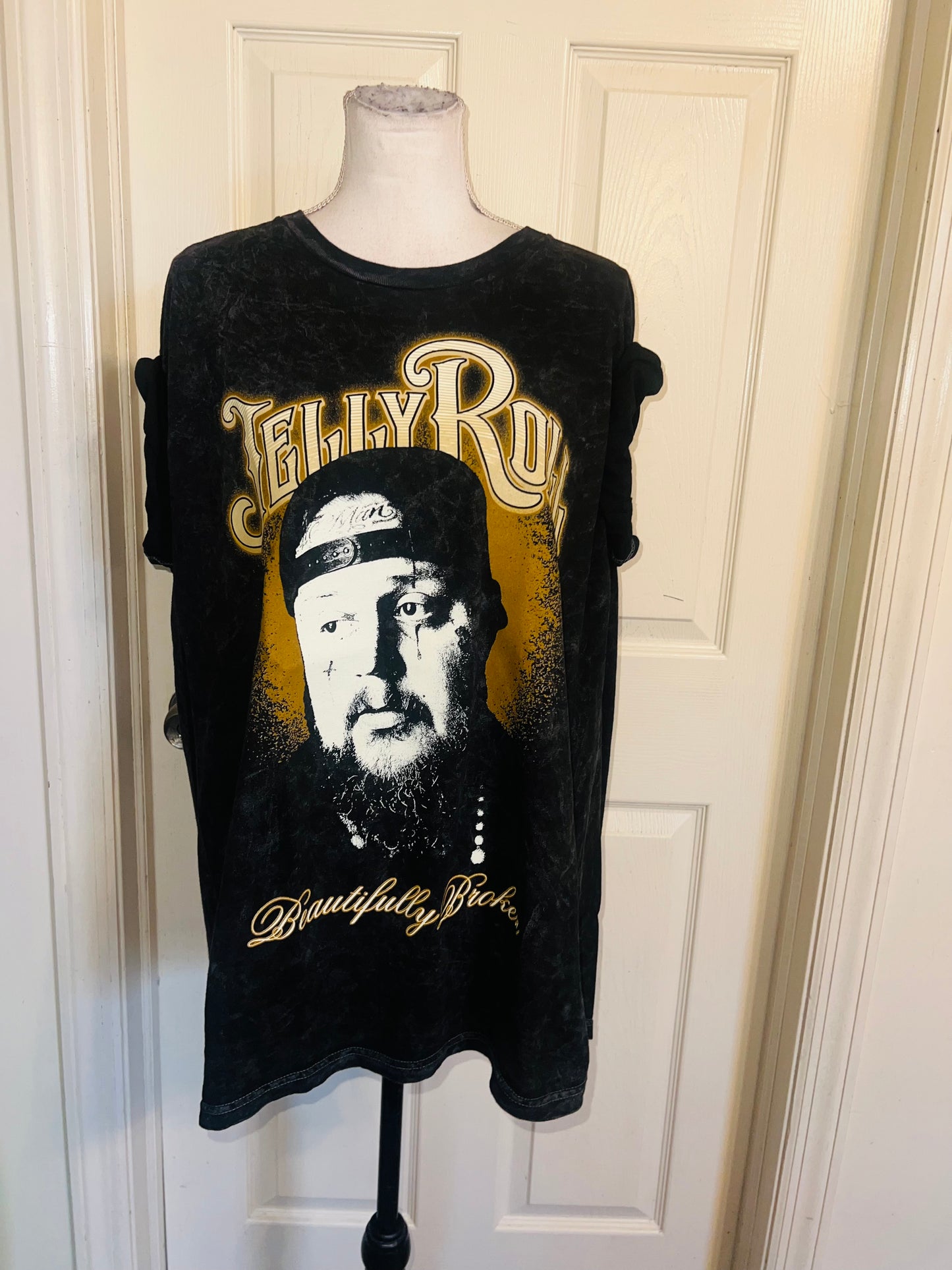 Jelly Roll Oversized Distressed Tee