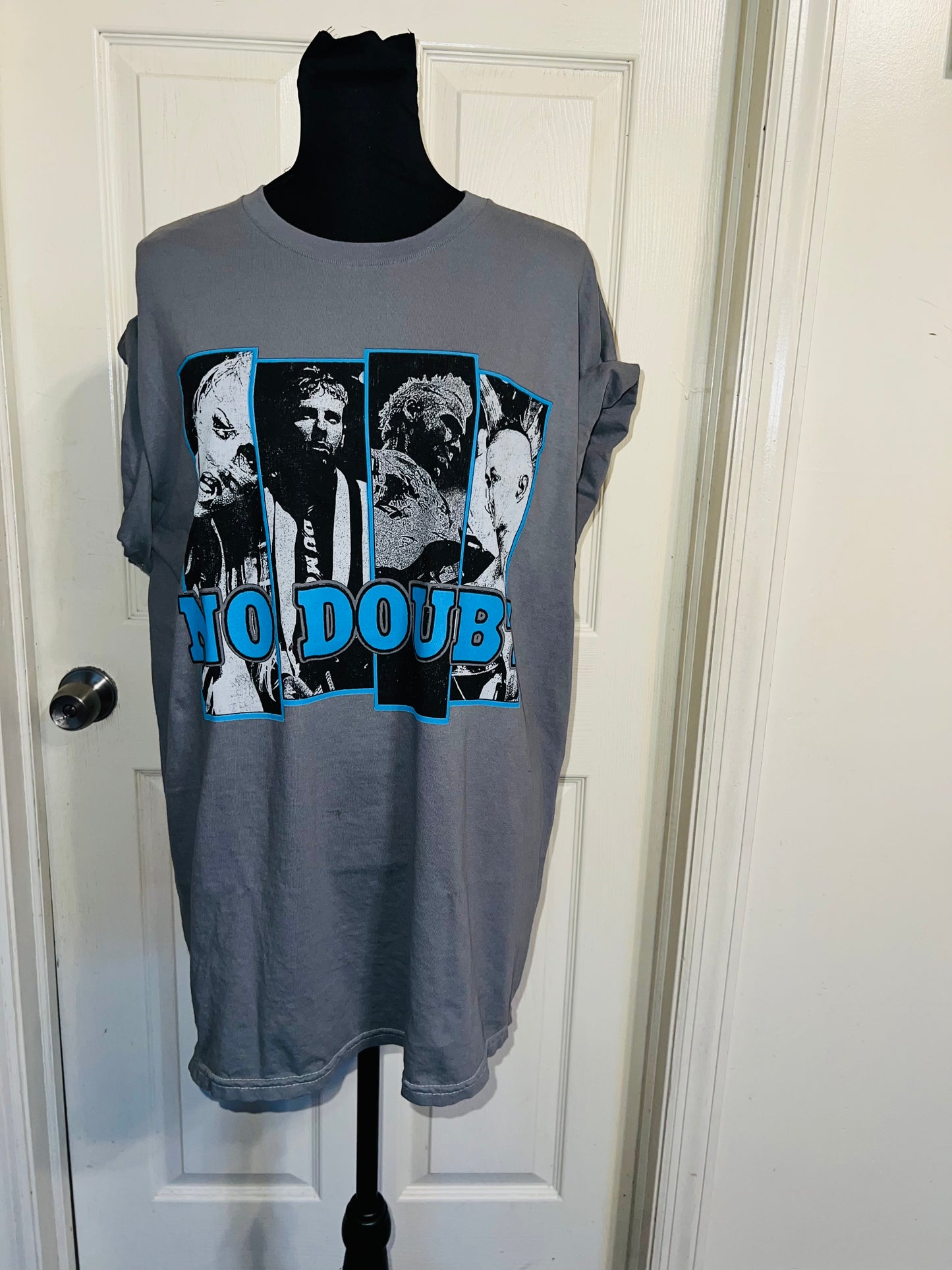 No Doubt Oversized Distressed Tee