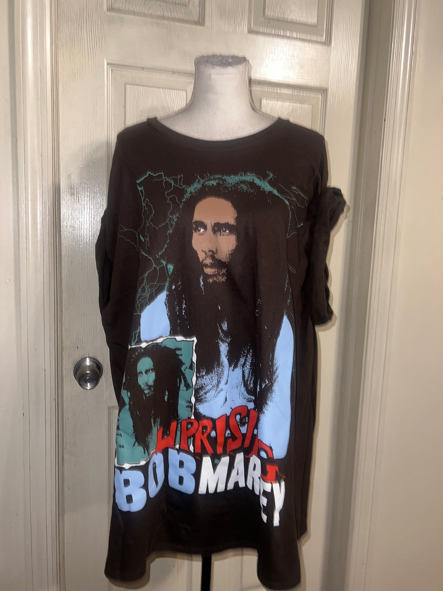 Bob Marley Oversized Distressed Tee