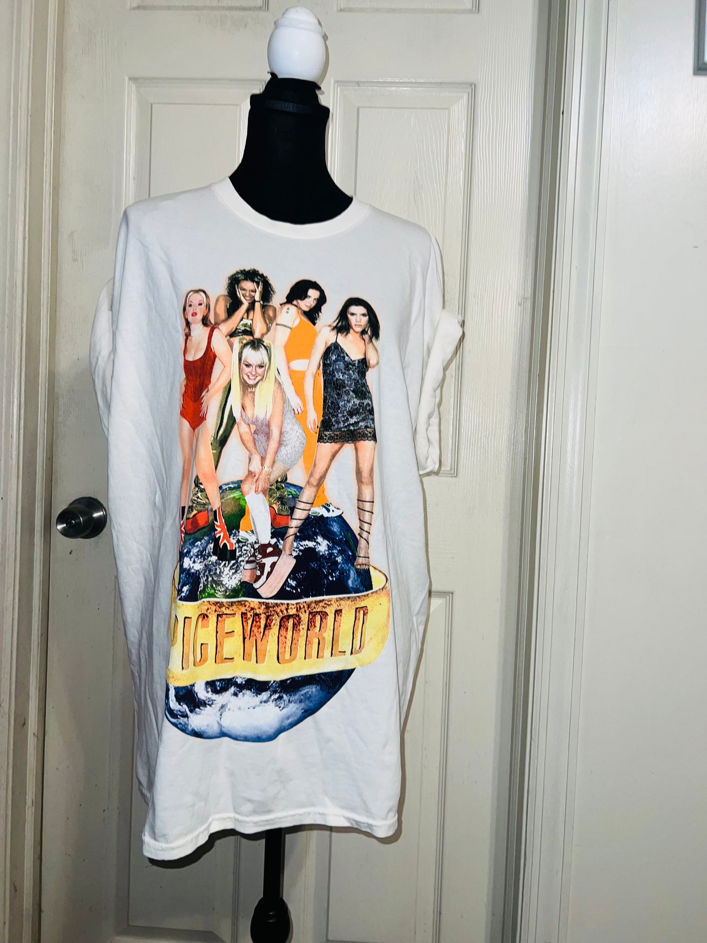 The Spice Girls “Spiceworld” Oversized Distressed Tee
