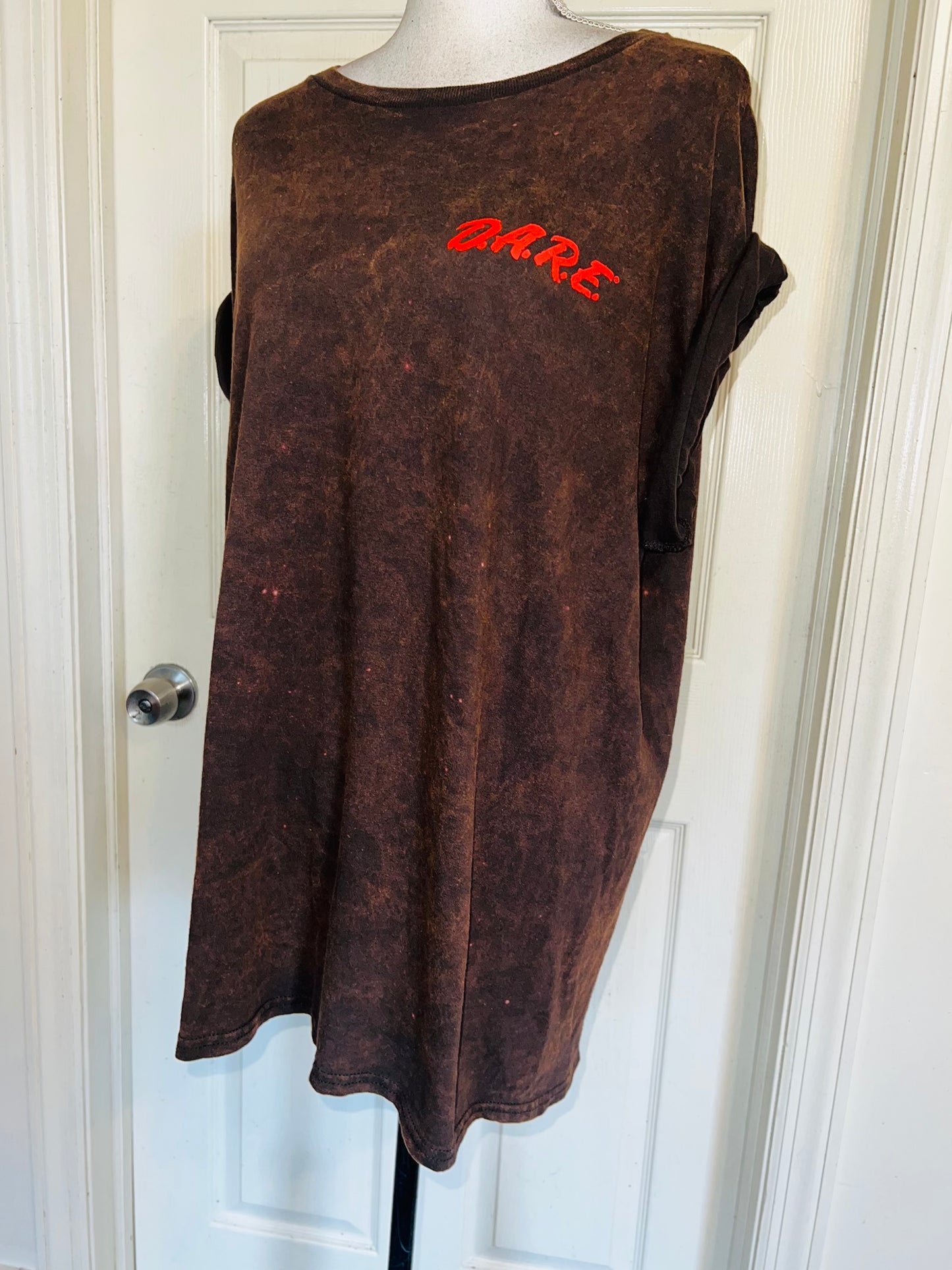 D.A.R.E Double Sided Oversized Distressed Tee