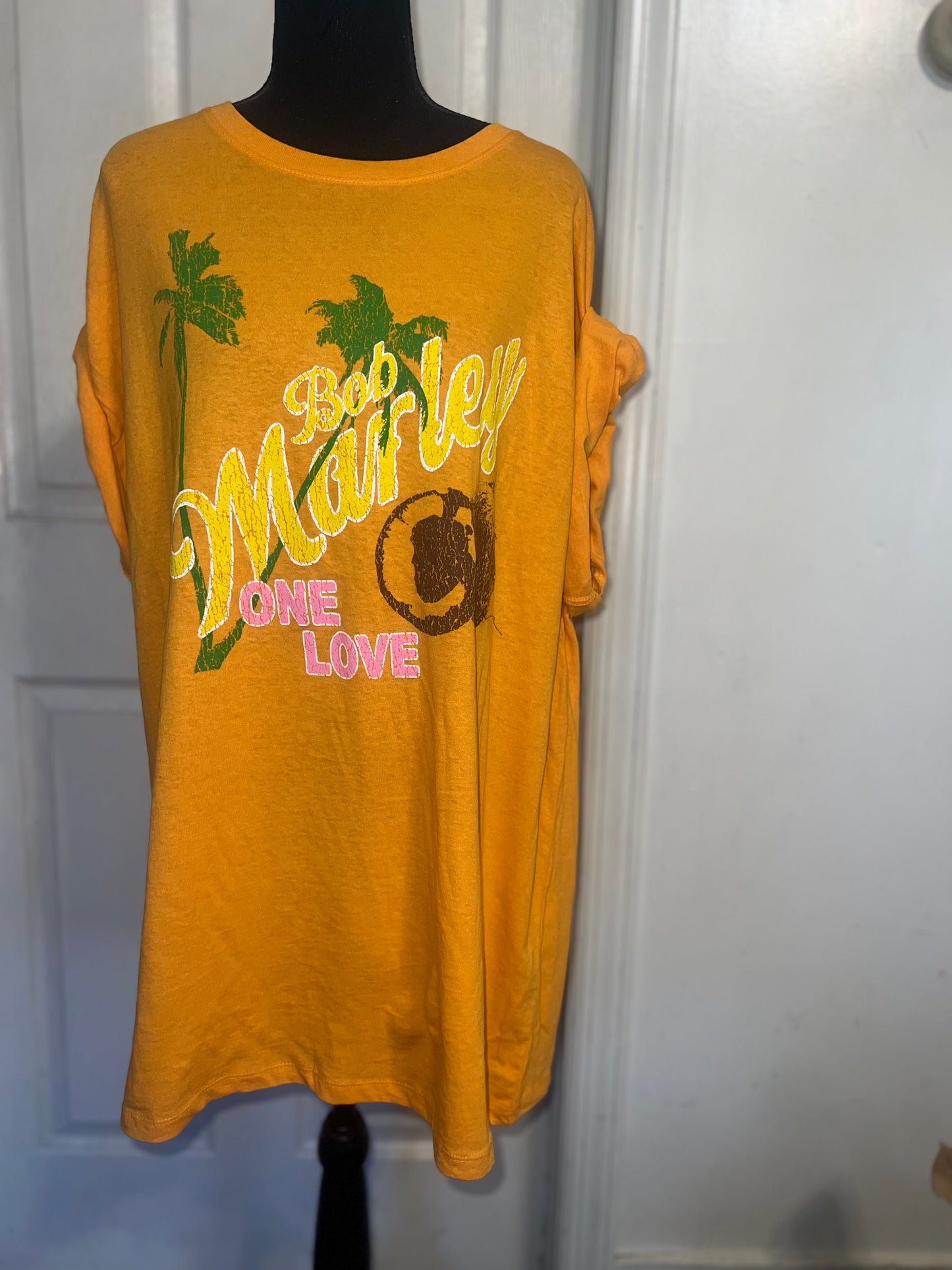 Bob Marley Oversized Distressed Tee