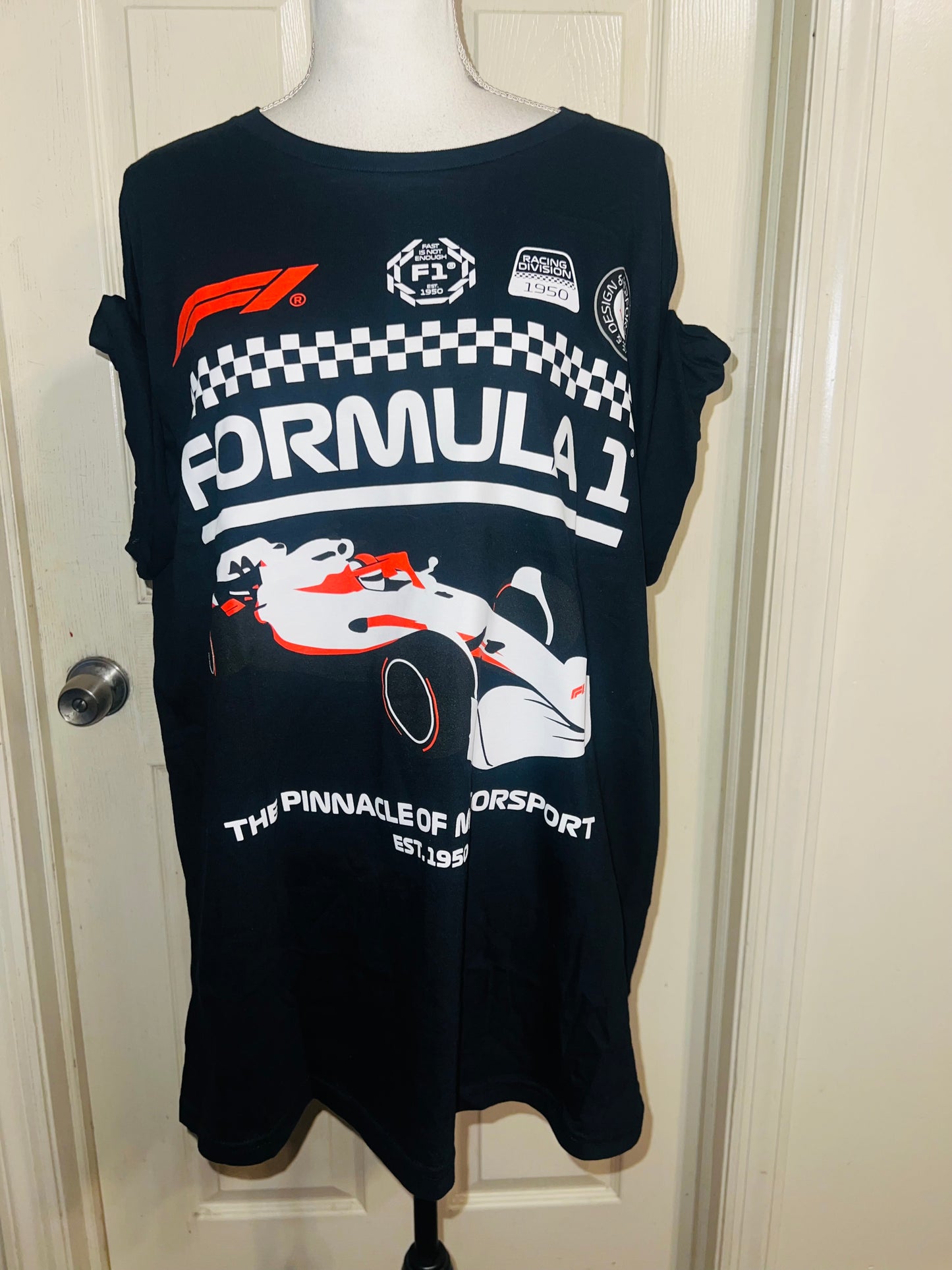 Formula 1 Oversized Distressed Tee