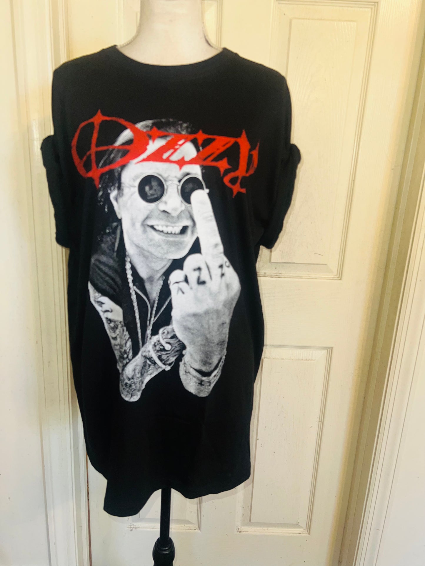 Ozzy Osbourne Oversized Distressed