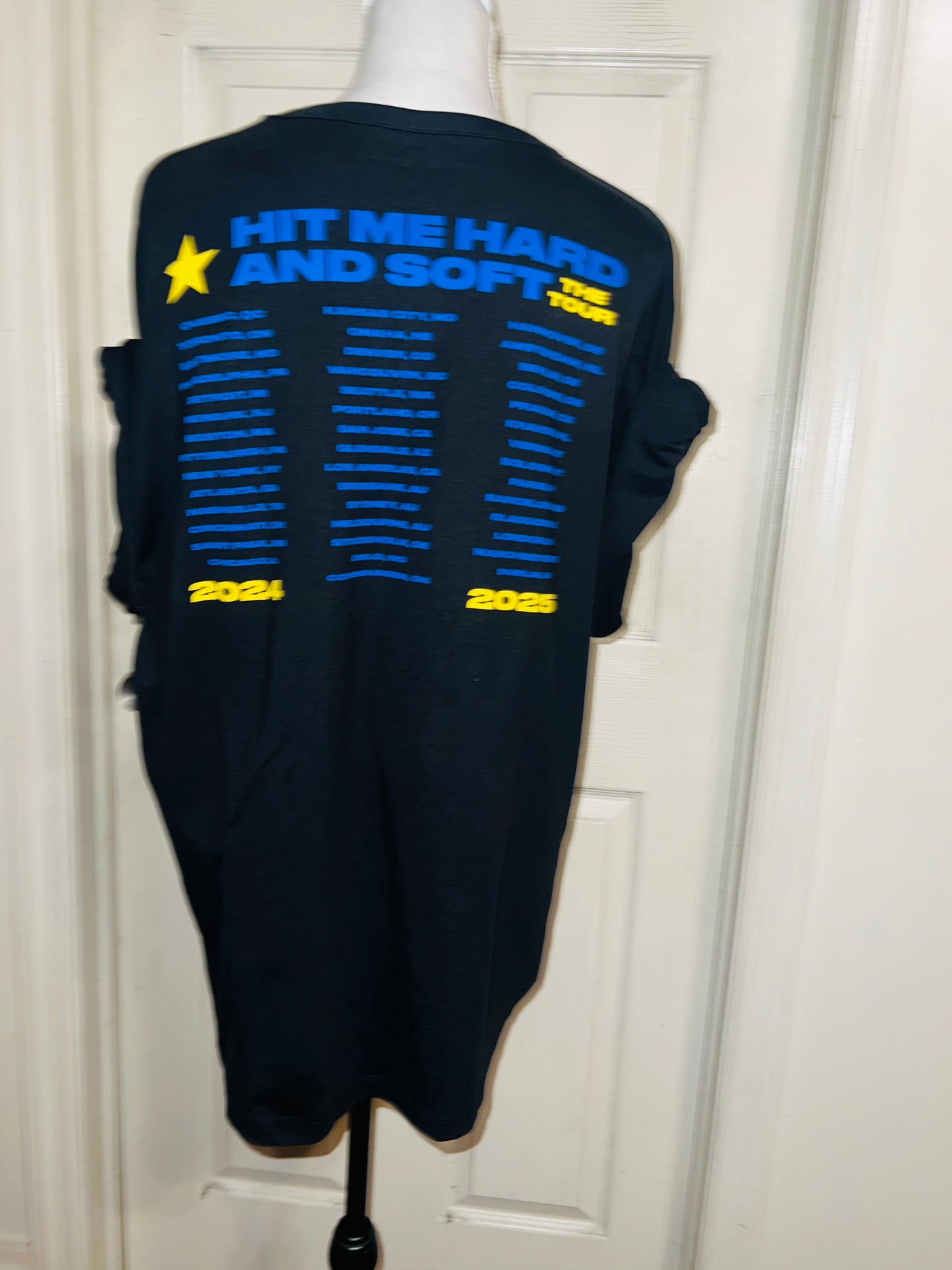 Billie Eilish Double Sided HMHAS Tour Distressed Tee