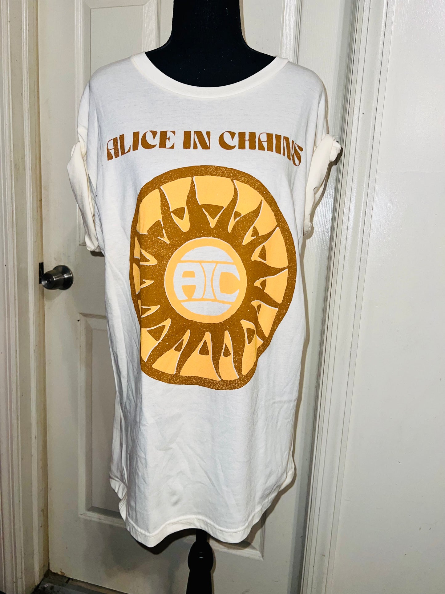 Alice In Chains Oversized Distressed Tee