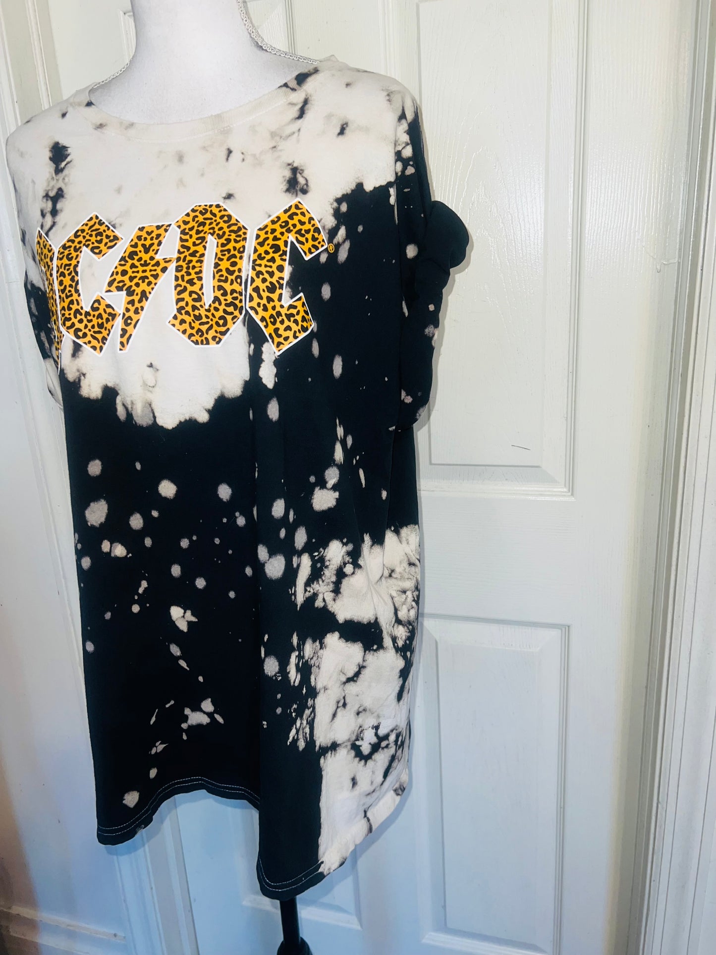 AC/DC Oversized Distressed Tee