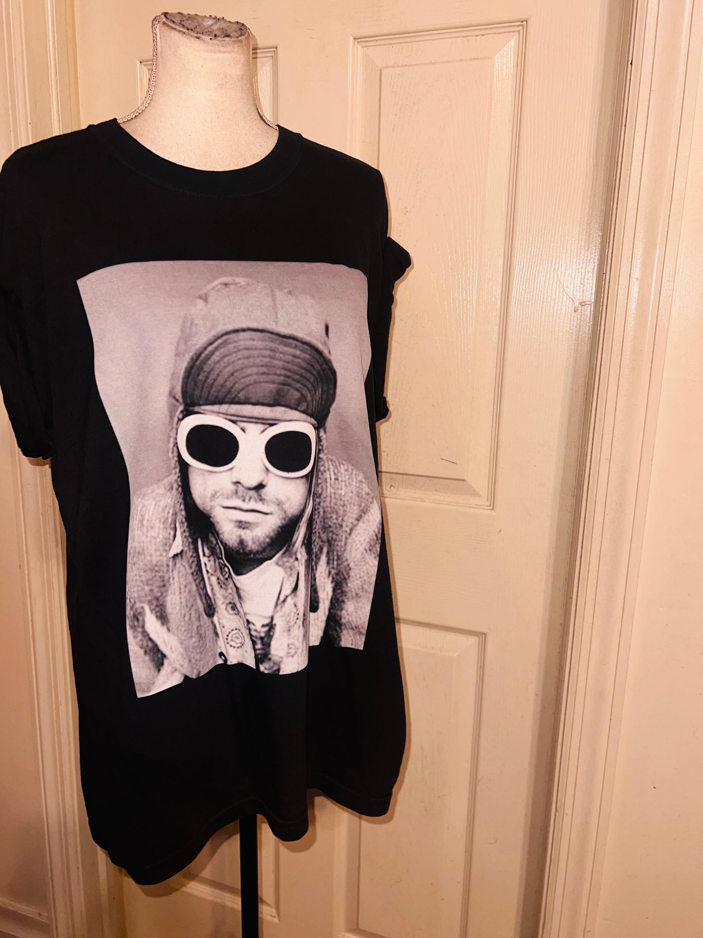 Kurt Cobain Oversized Distressed Tee