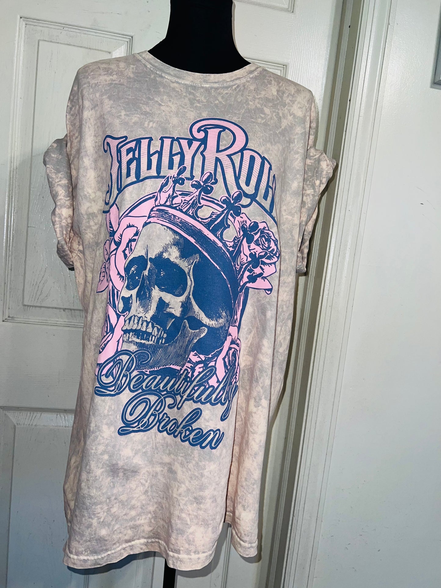 Jelly Roll Oversized Distressed Tee