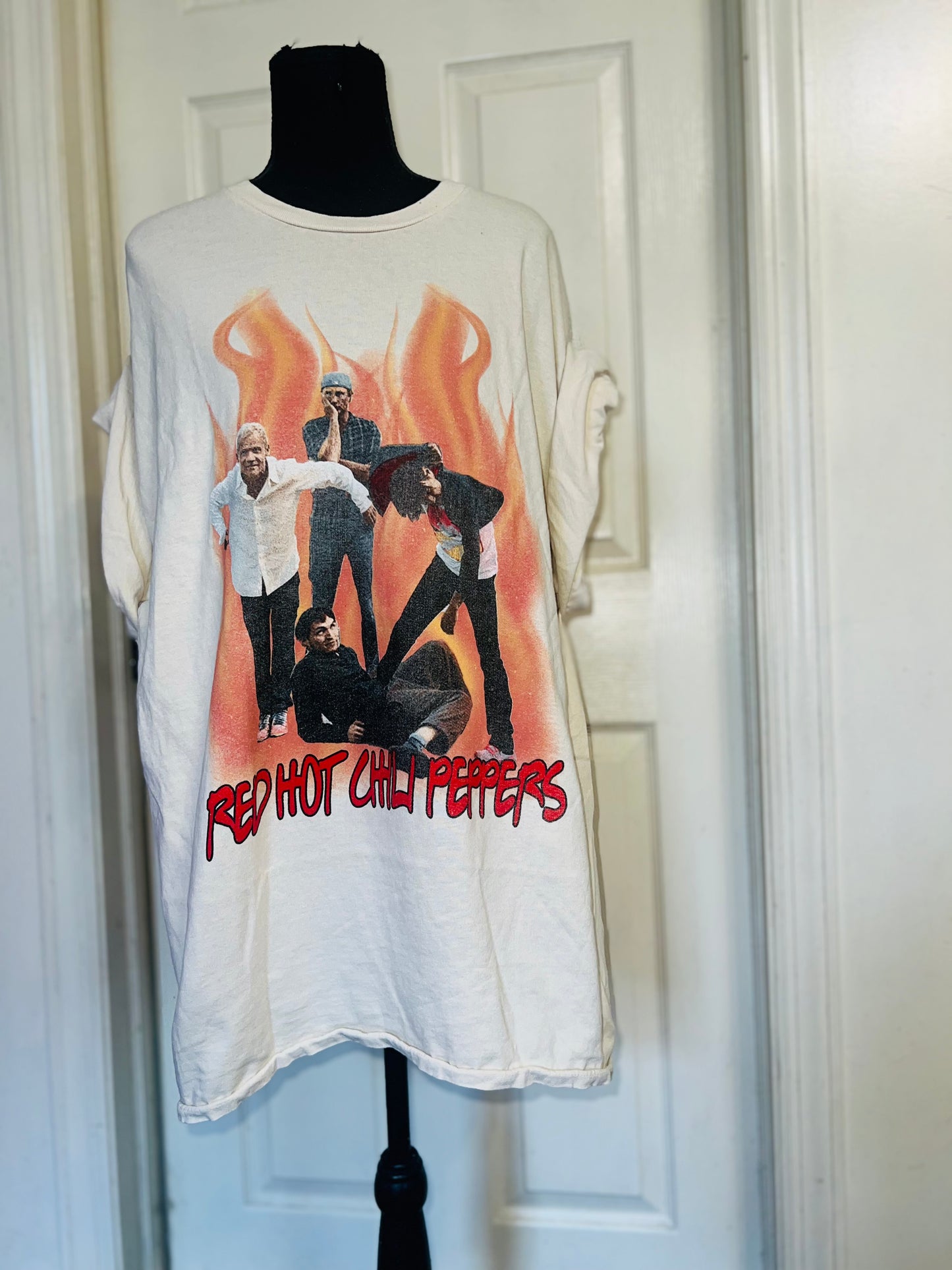 Red Hot Chili Peppers Oversized Distressed Tee