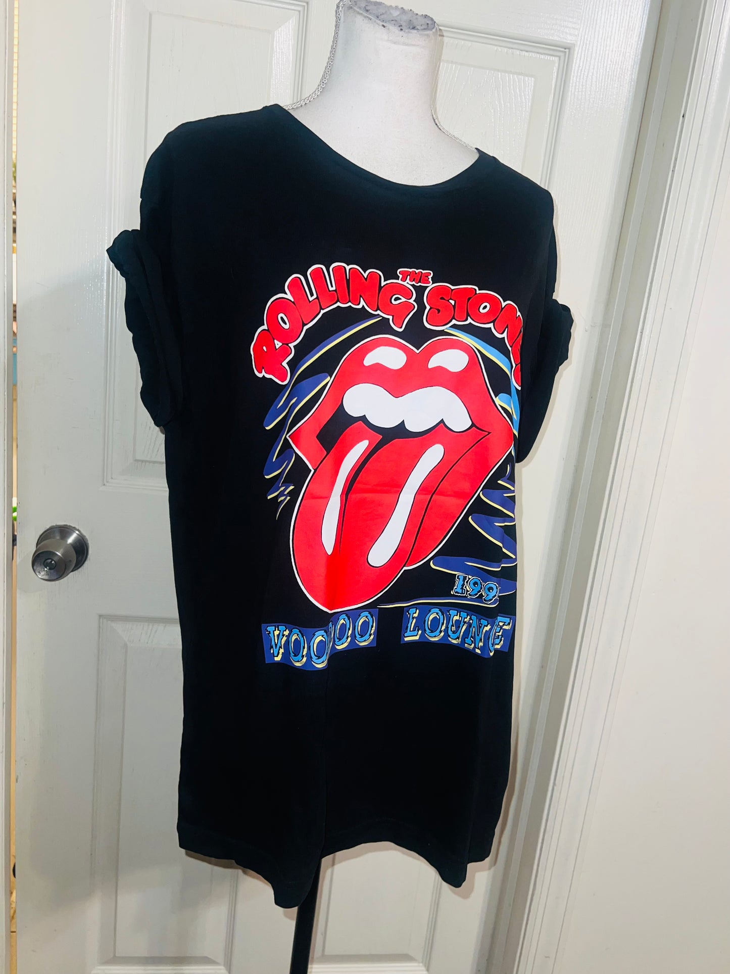 The Rolling Stones Double Sided Oversized Distressed Tee