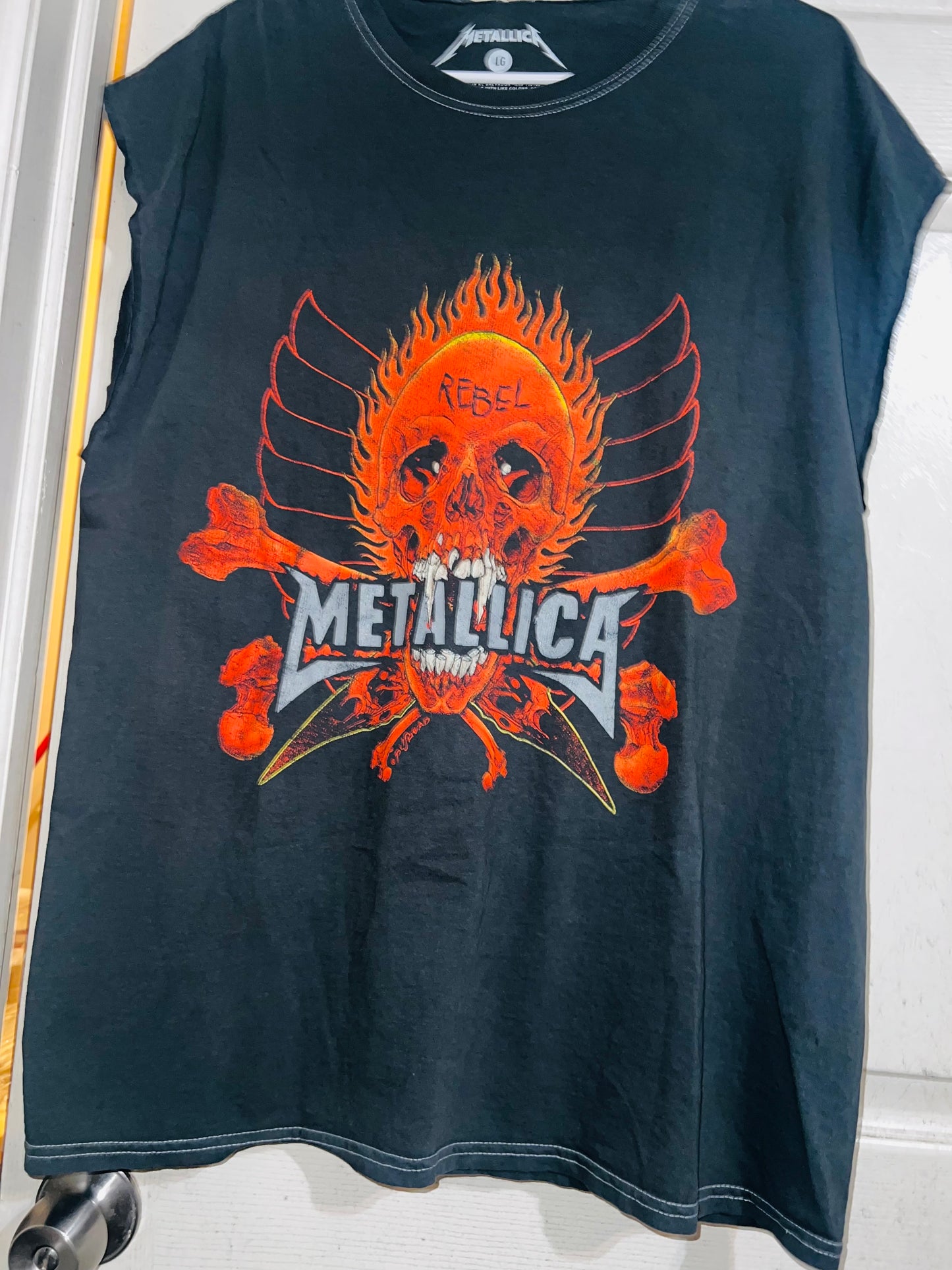 Metallica Oversized Double Sided Distressed Tee (possible dress)