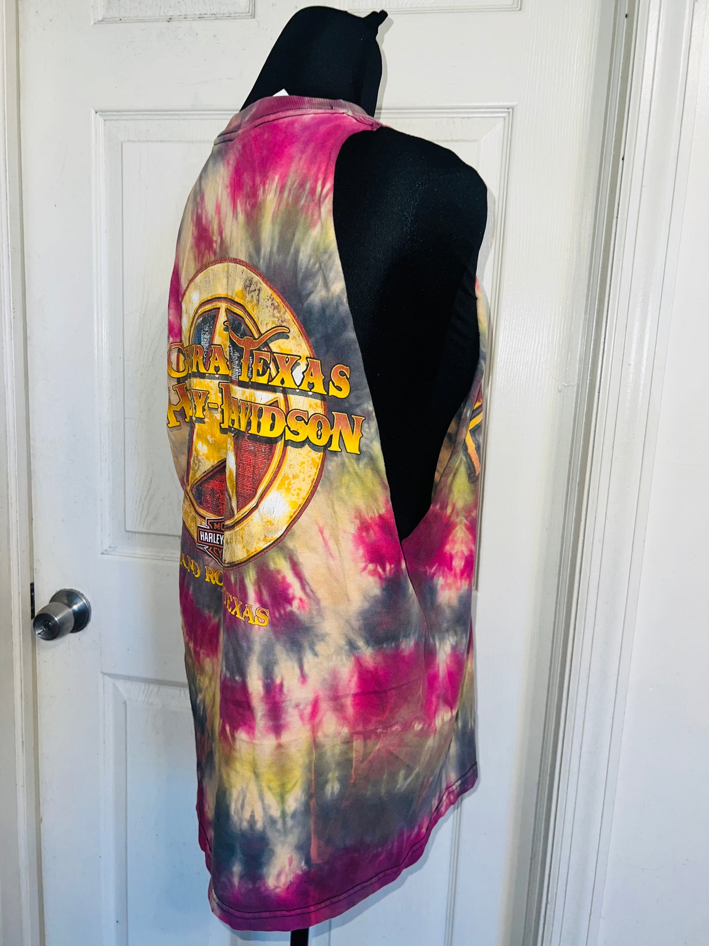 Harley Davidson Double Sided Oversized Distressed Tank