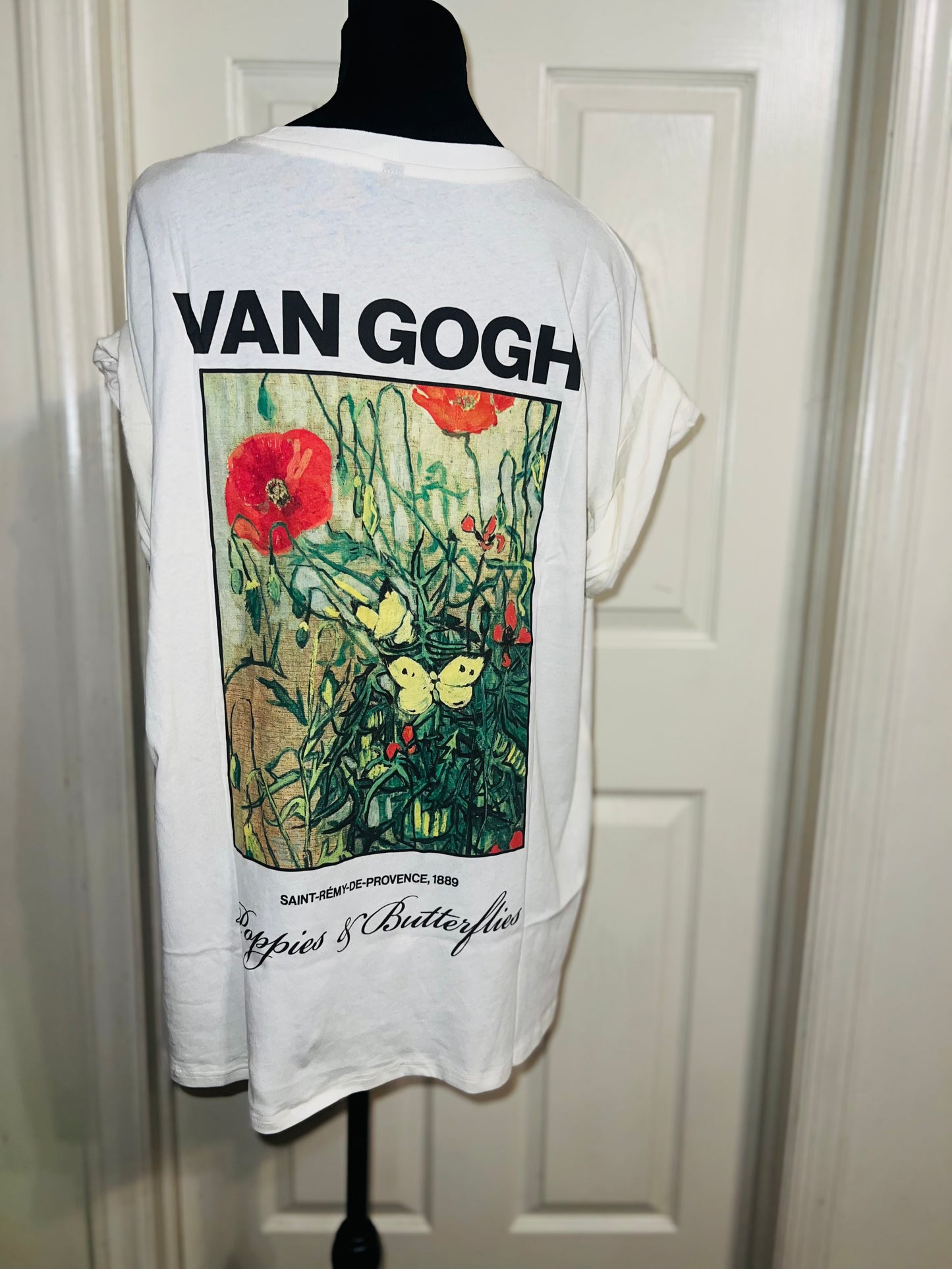 Vincent Van Gogh Double Sided Oversized Distressed Tee