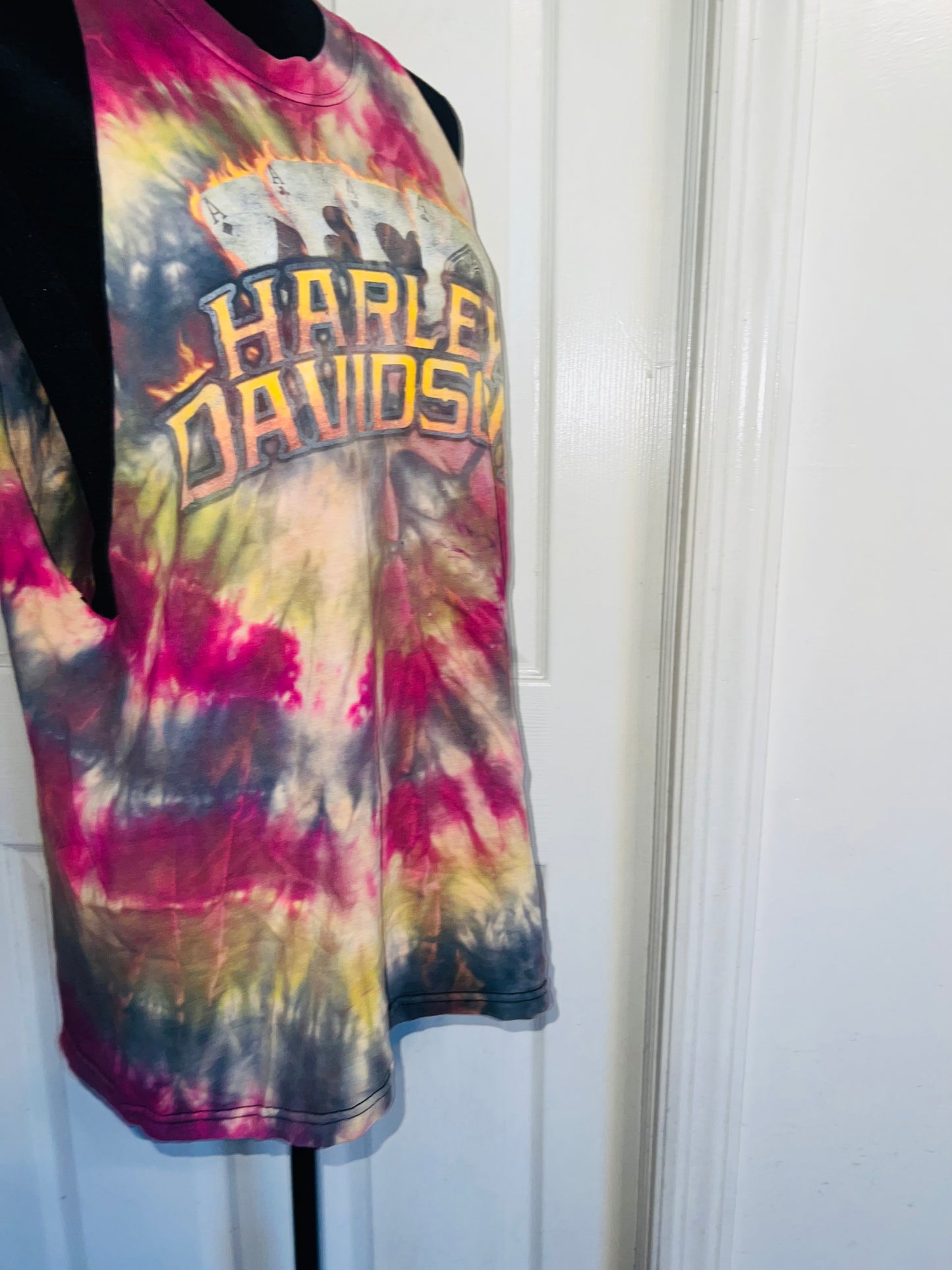 Harley Davidson Double Sided Oversized Distressed Tank