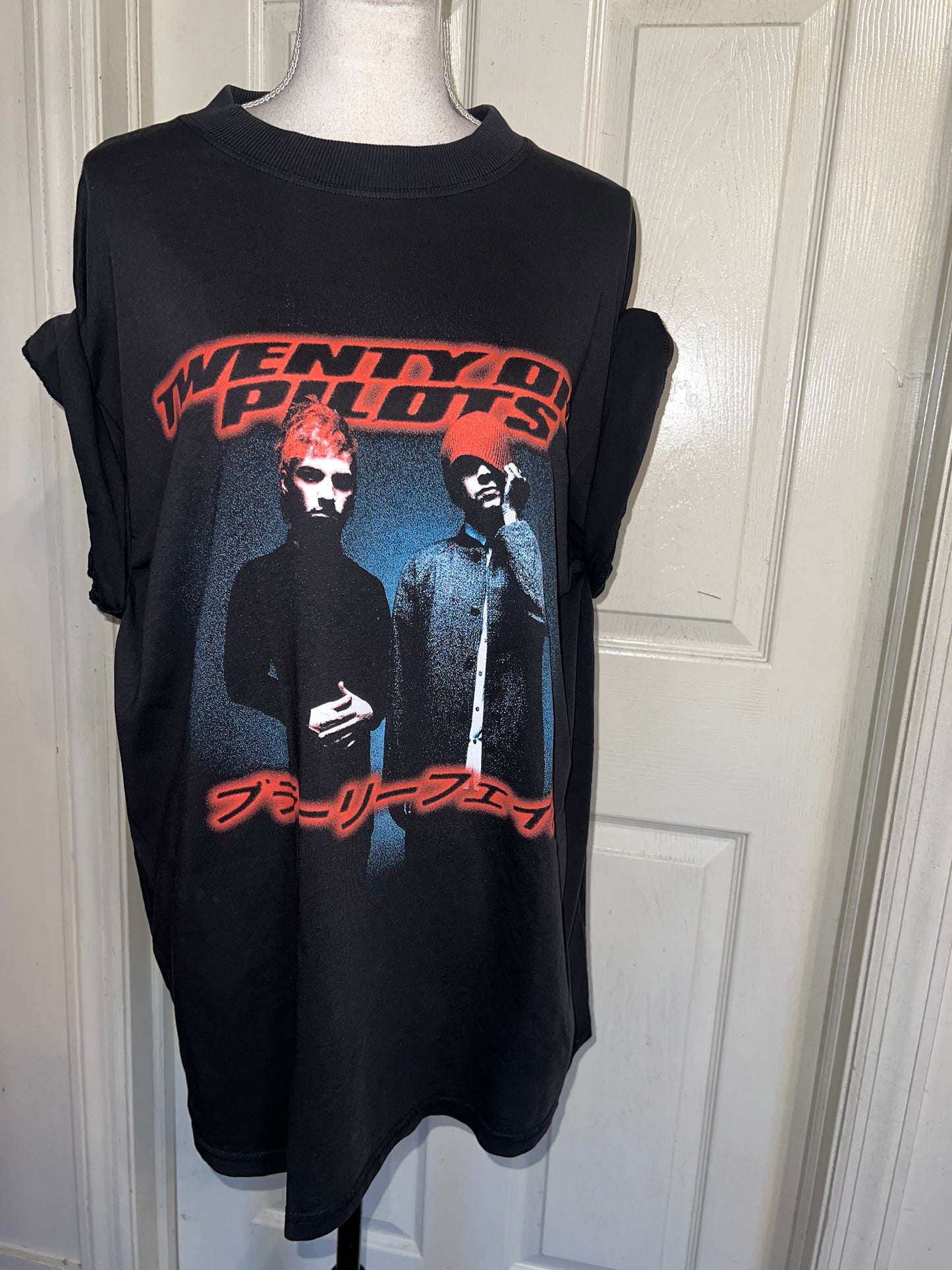 Twenty One Pilots Oversized Distressed Tee