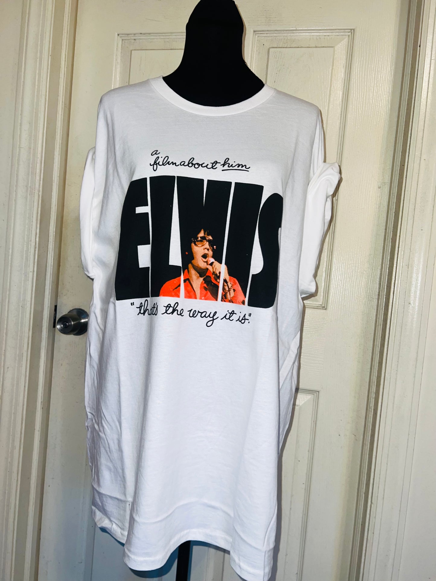 Elvis Double Sided Oversized Distressed Tee