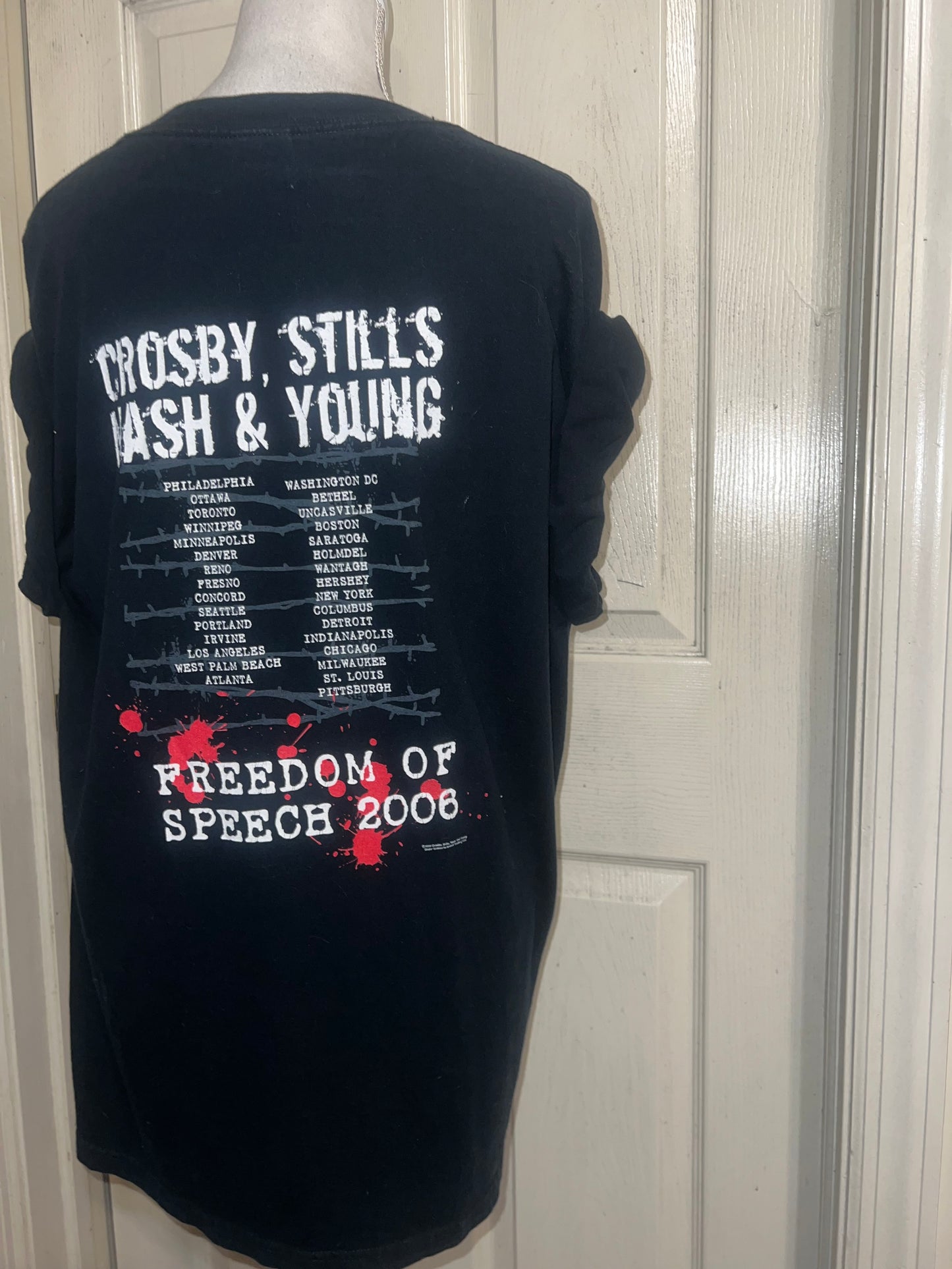 Crosby, Stills, Nash & Young Double Sided Vintage Tee