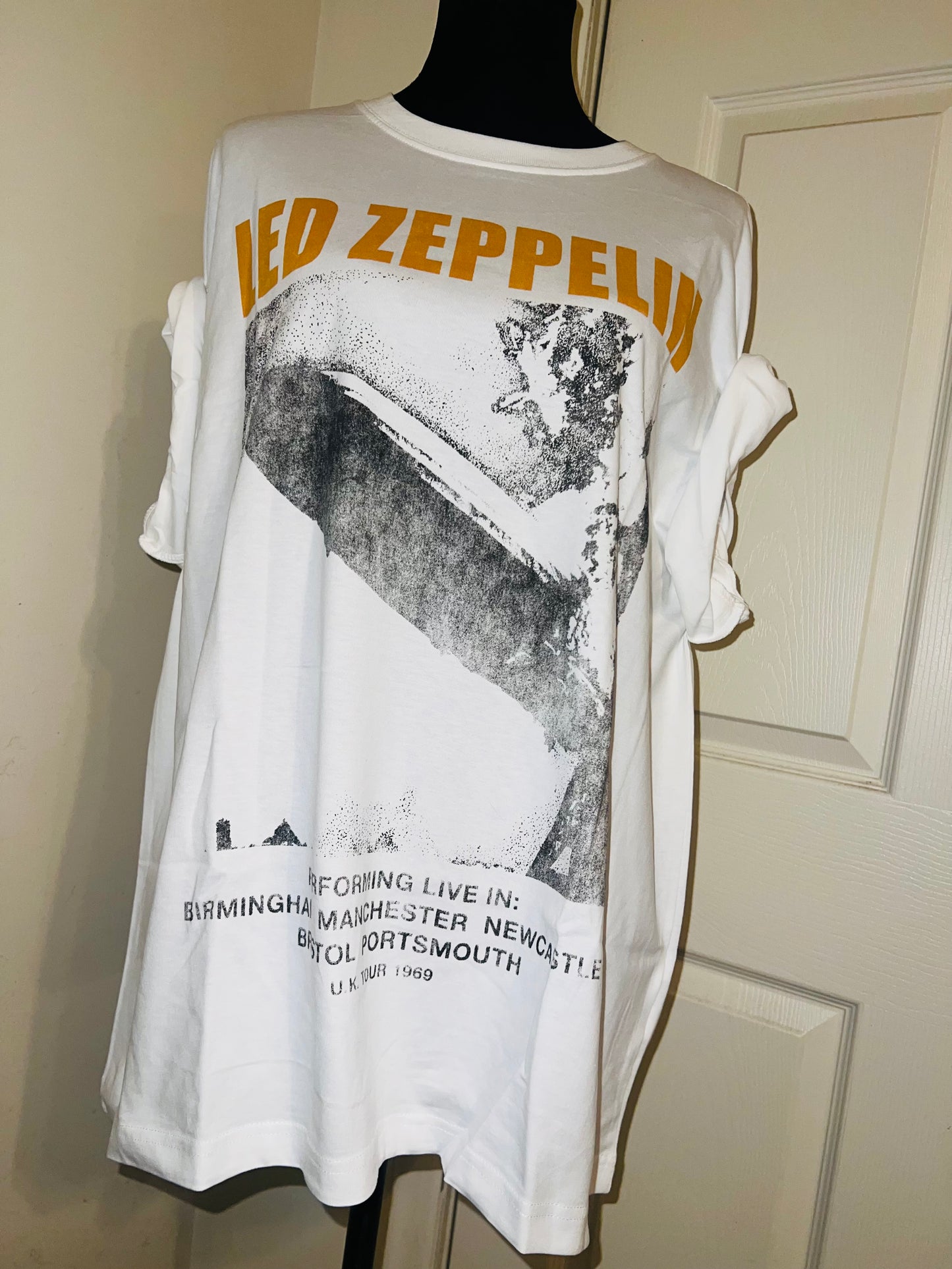 Led Zeppelin Oversized Distressed Tee